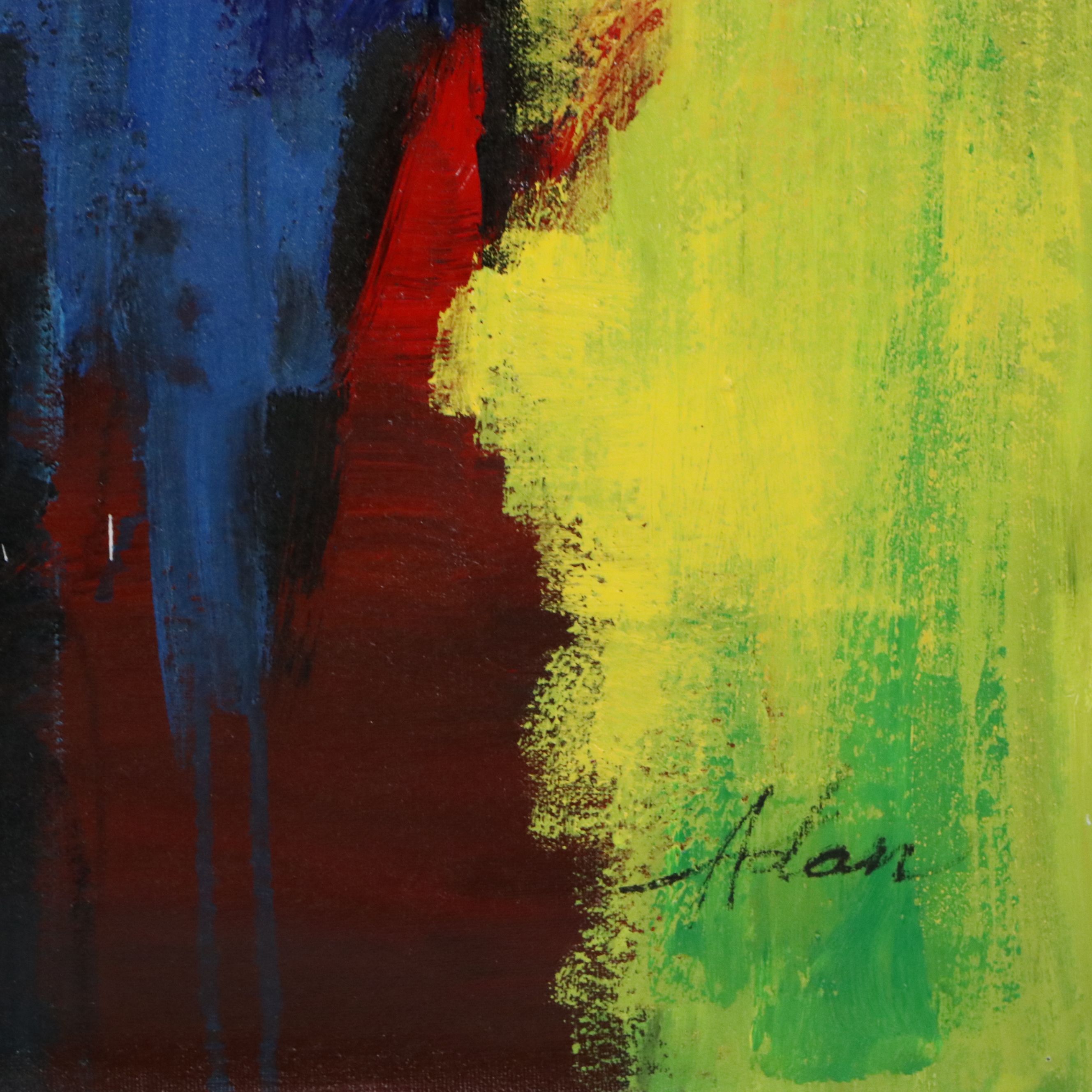 Adan Abstract Oil Painting "His Mind's Abstract"