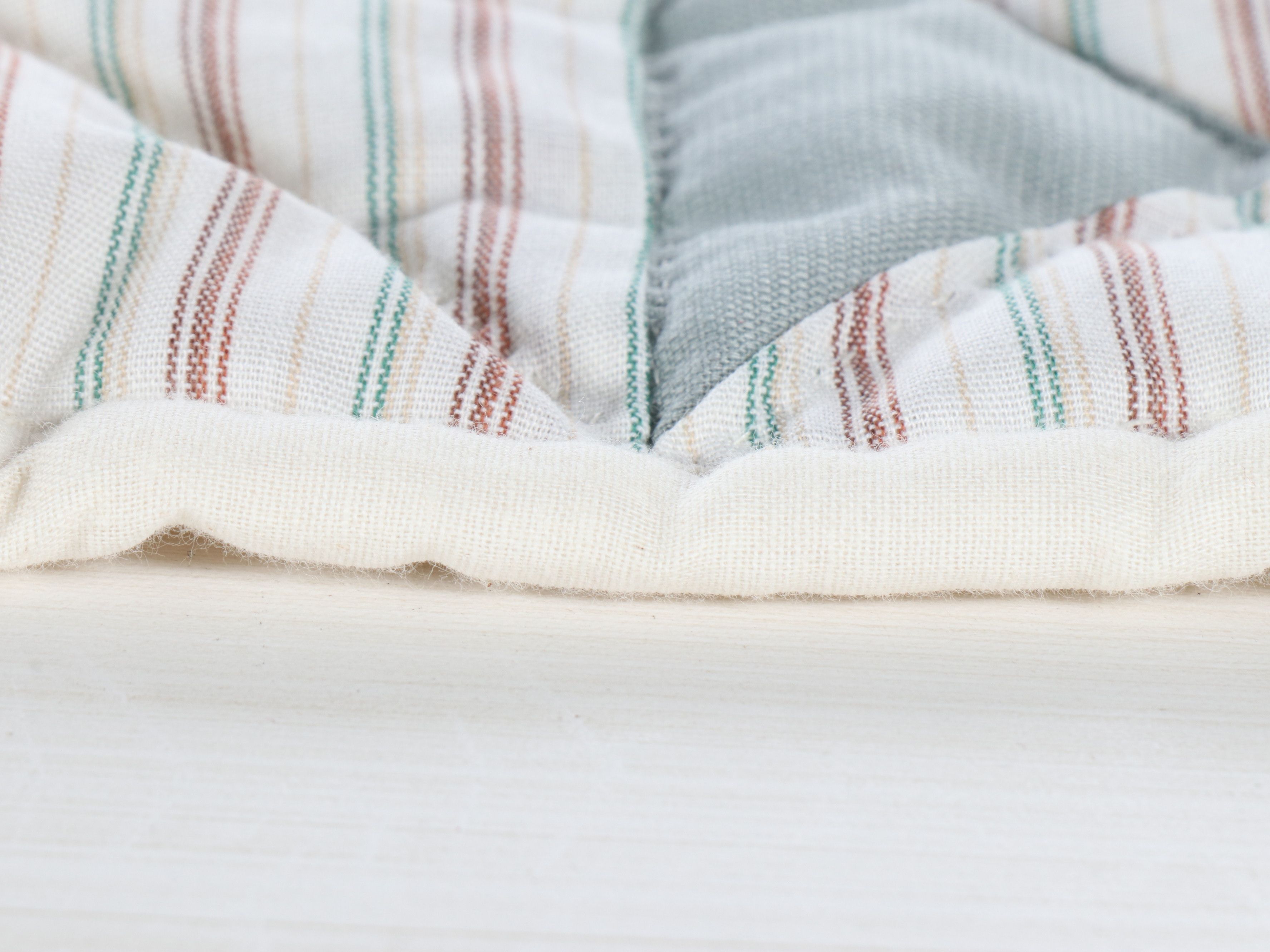 Sawtooth Star Block and Other Handmade Floral Quilt