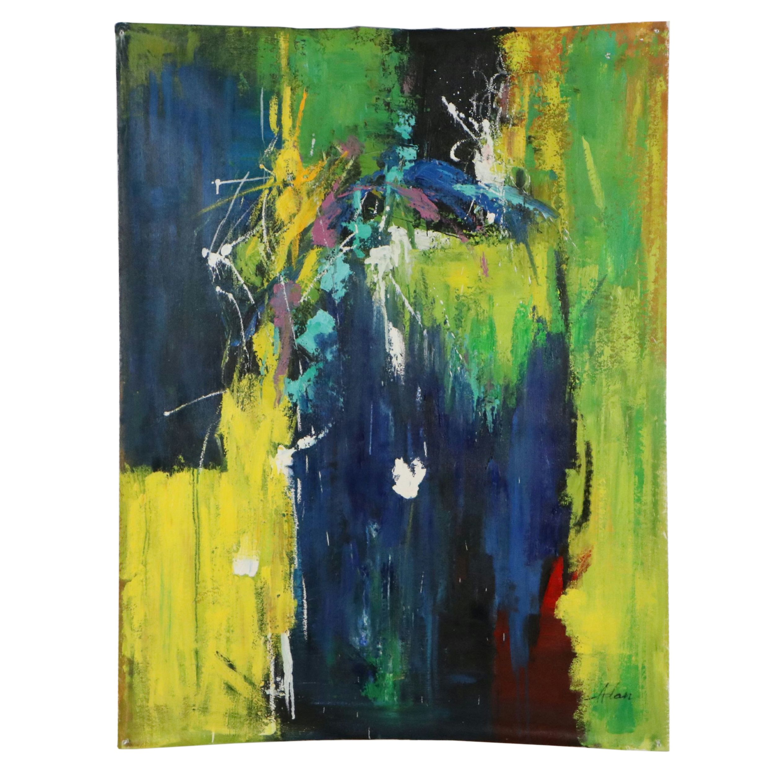 Adan Abstract Oil Painting "His Mind's Abstract"