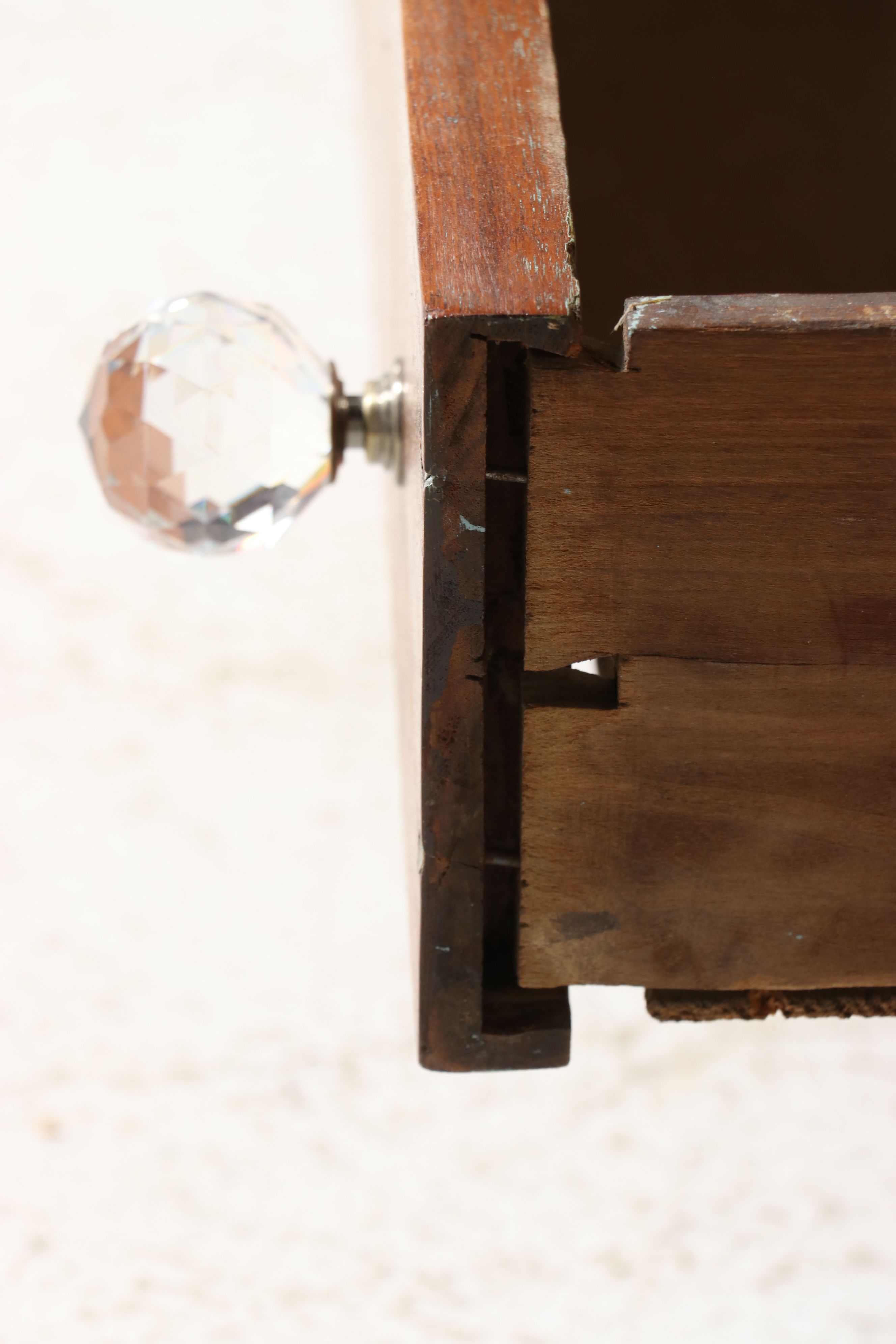 Victorian Cherry Glass Front Armoire Converted to Cabinet, 19th Century