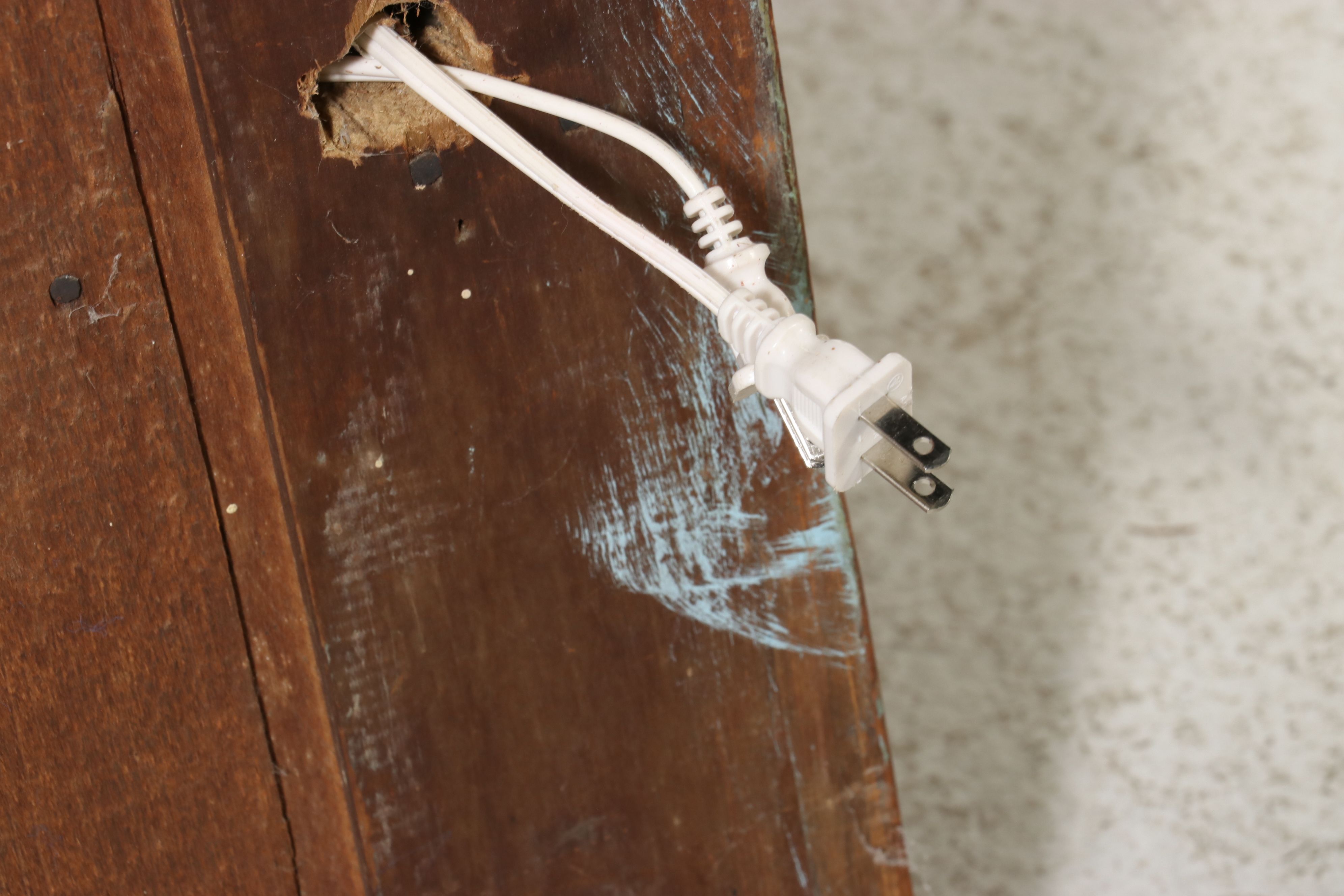 Victorian Cherry Glass Front Armoire Converted to Cabinet, 19th Century