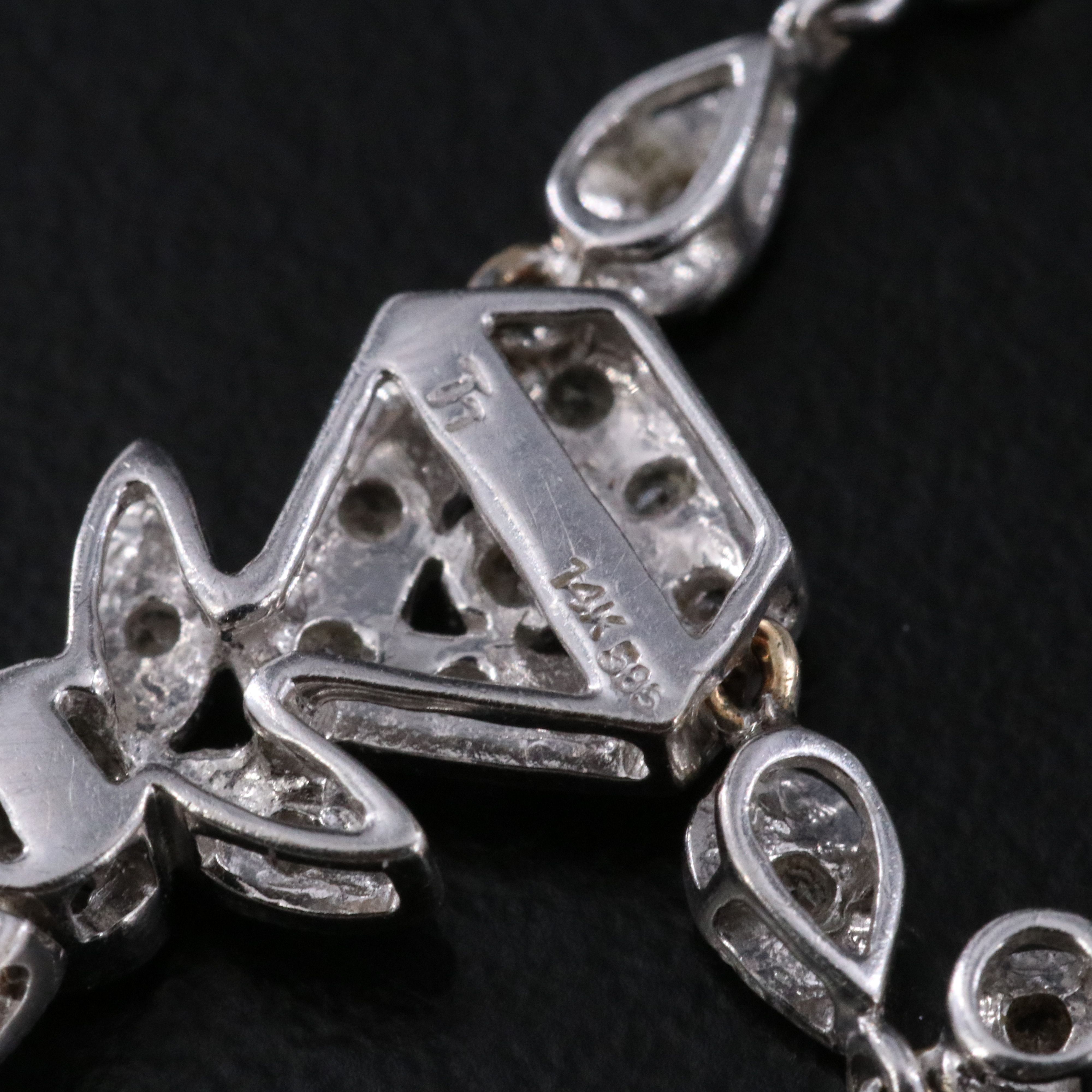 14K 0.42 CTW Diamond Fringe Necklace