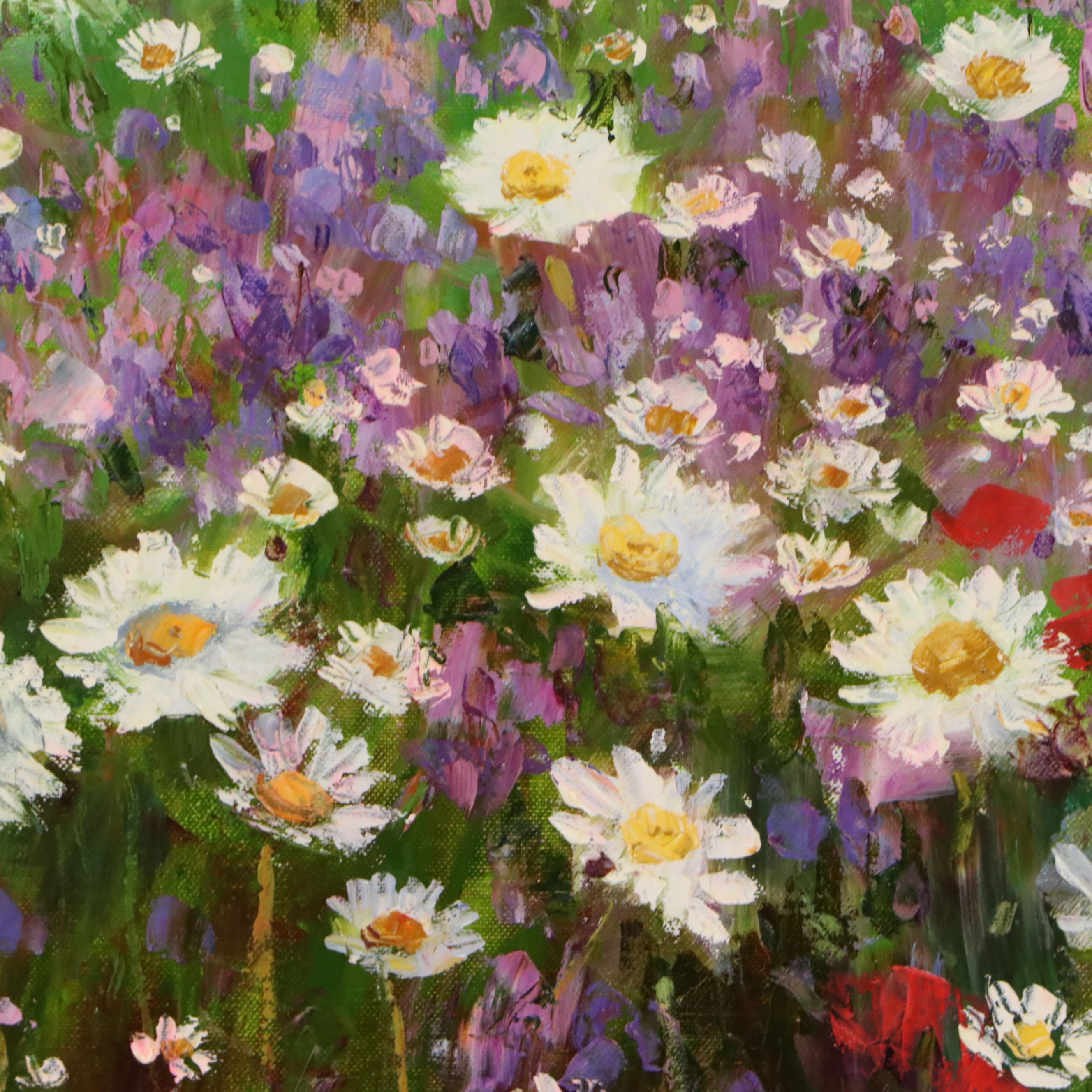 Gantner Flower Field Oil Painting "Spring is Upon Us"