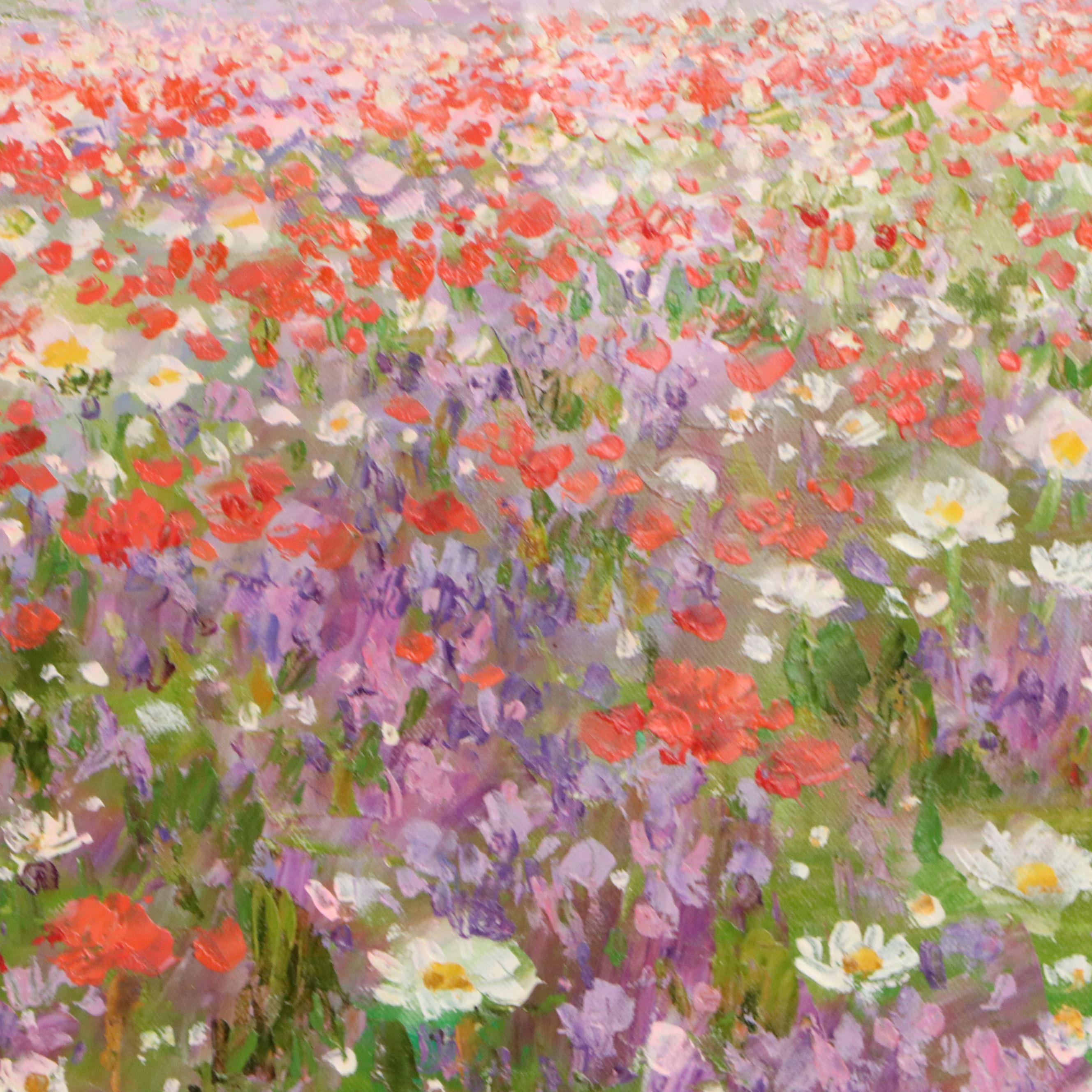Gantner Flower Field Oil Painting "Spring is Upon Us"