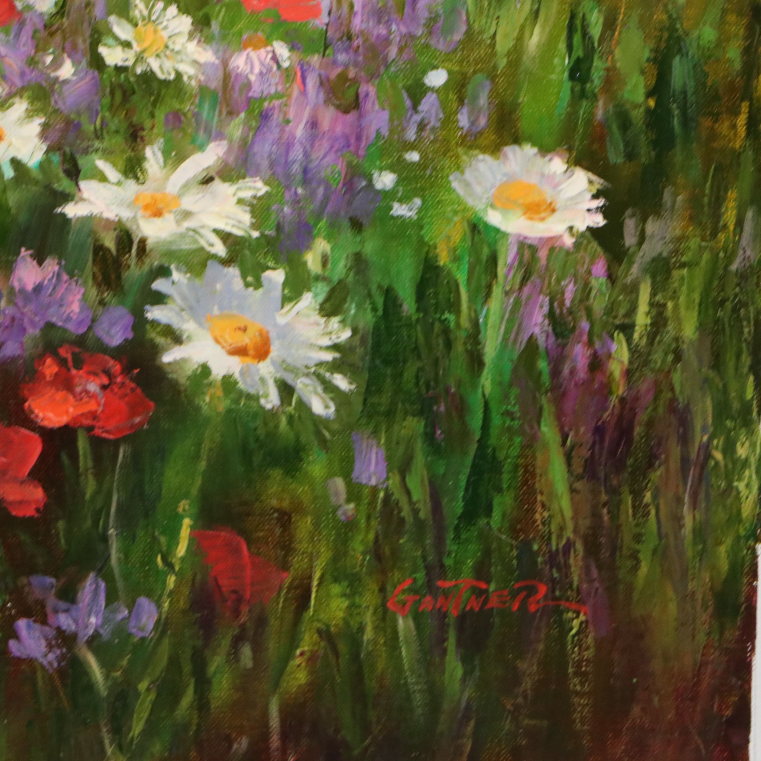 Gantner Flower Field Oil Painting "Spring is Upon Us"