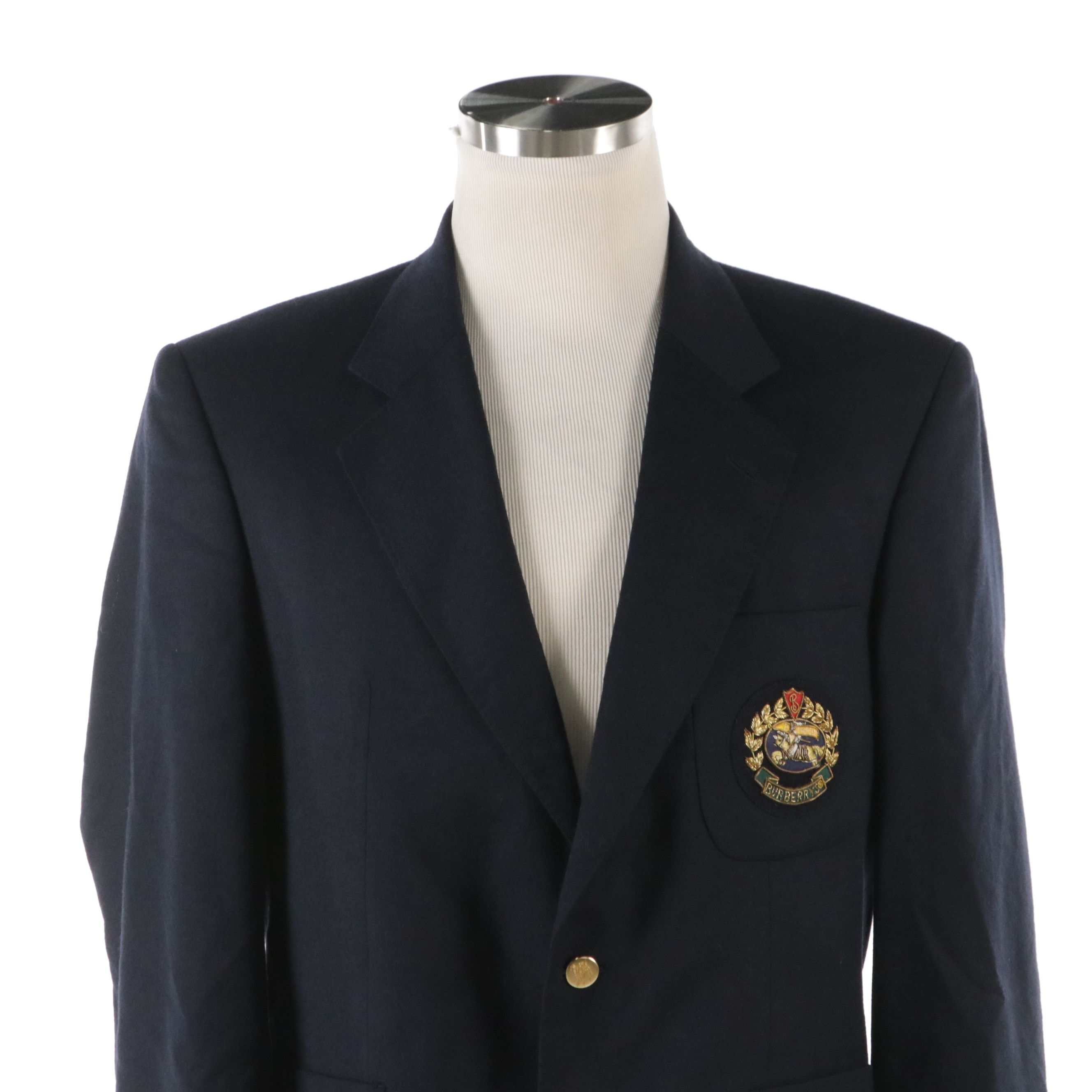 Men's Burberrys Blazer in Navy Wool