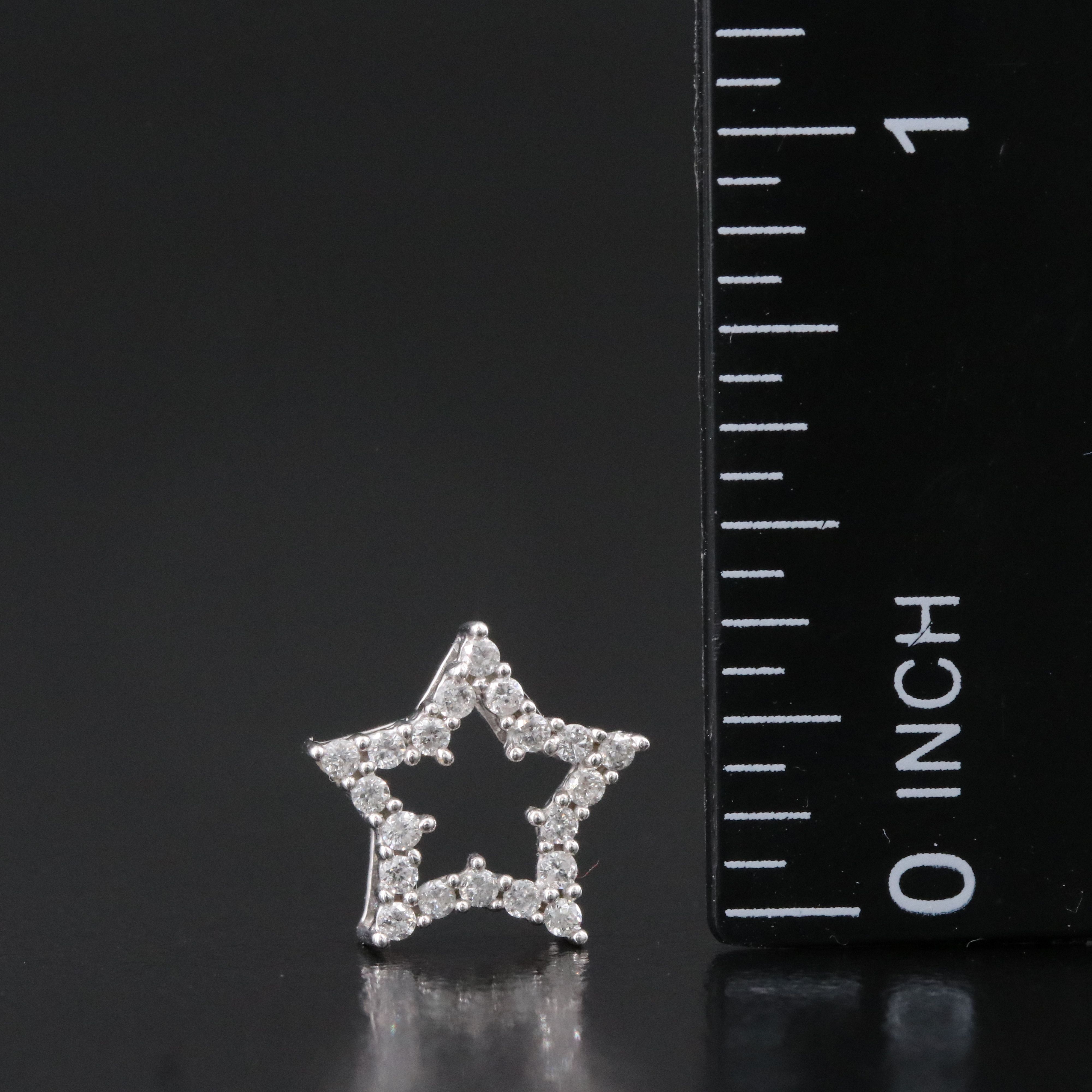 14K 0.17 CTW Diamond Star Pendant