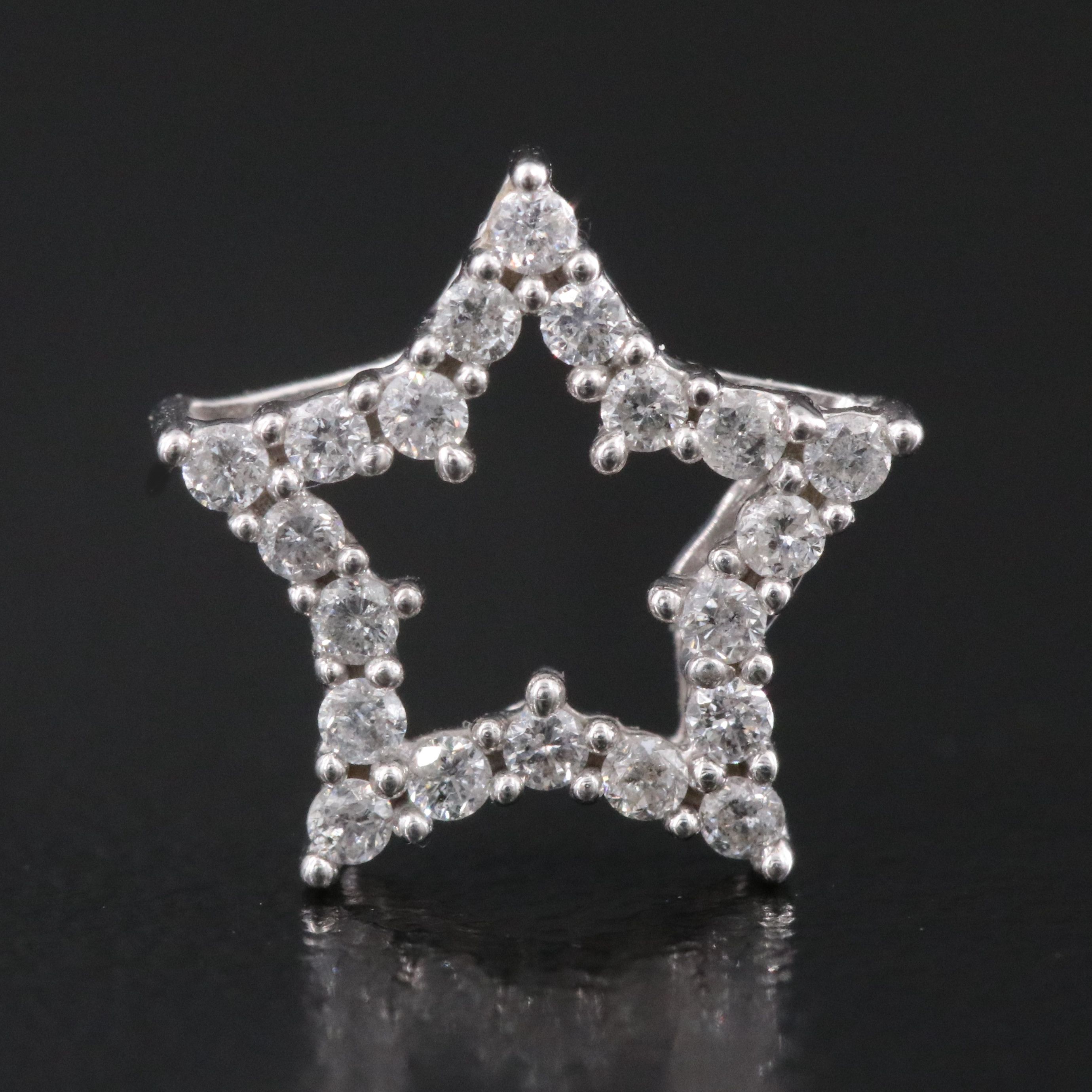 14K 0.17 CTW Diamond Star Pendant