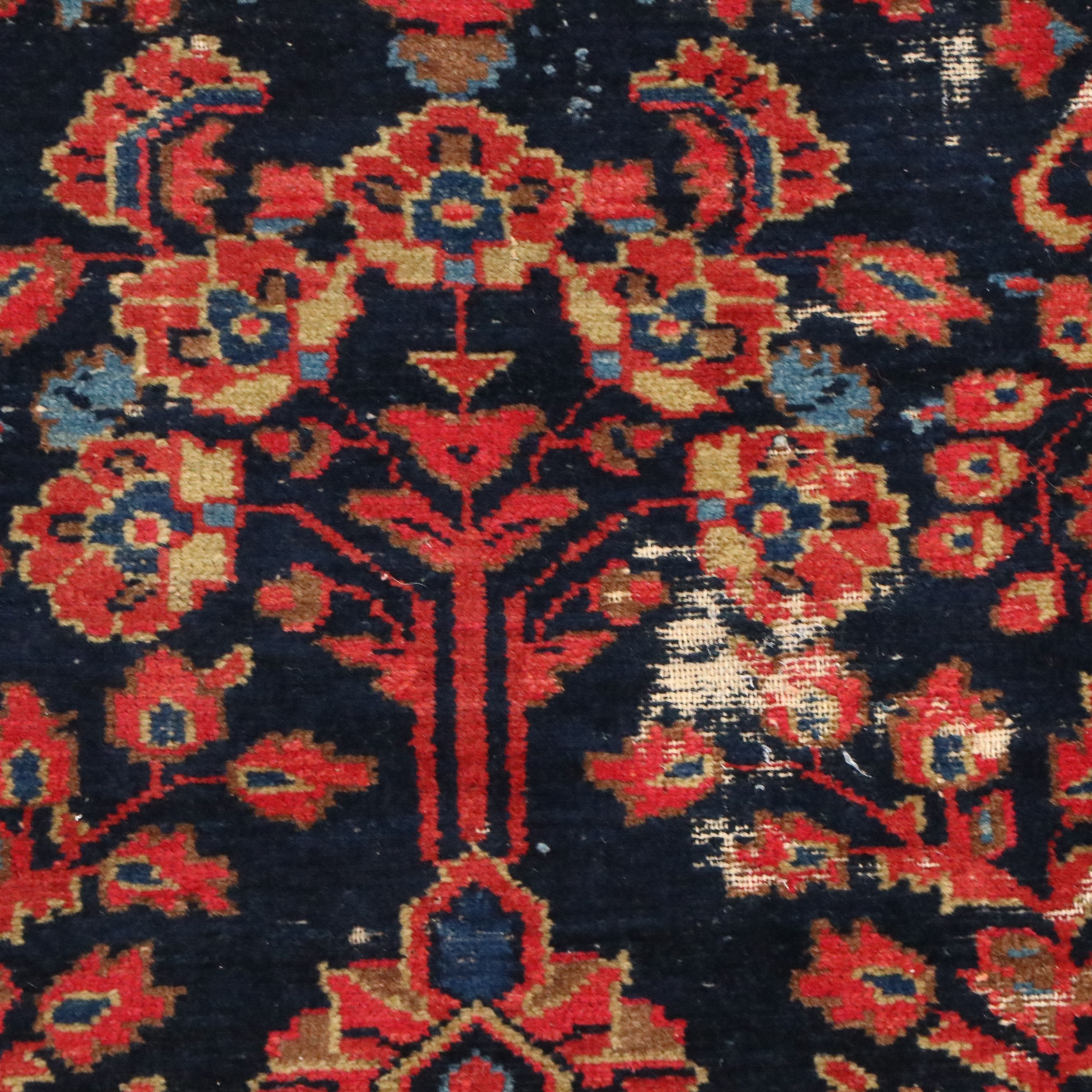 4'5 x 7'2 Hand-Knotted Persian Hamadan Area Rug