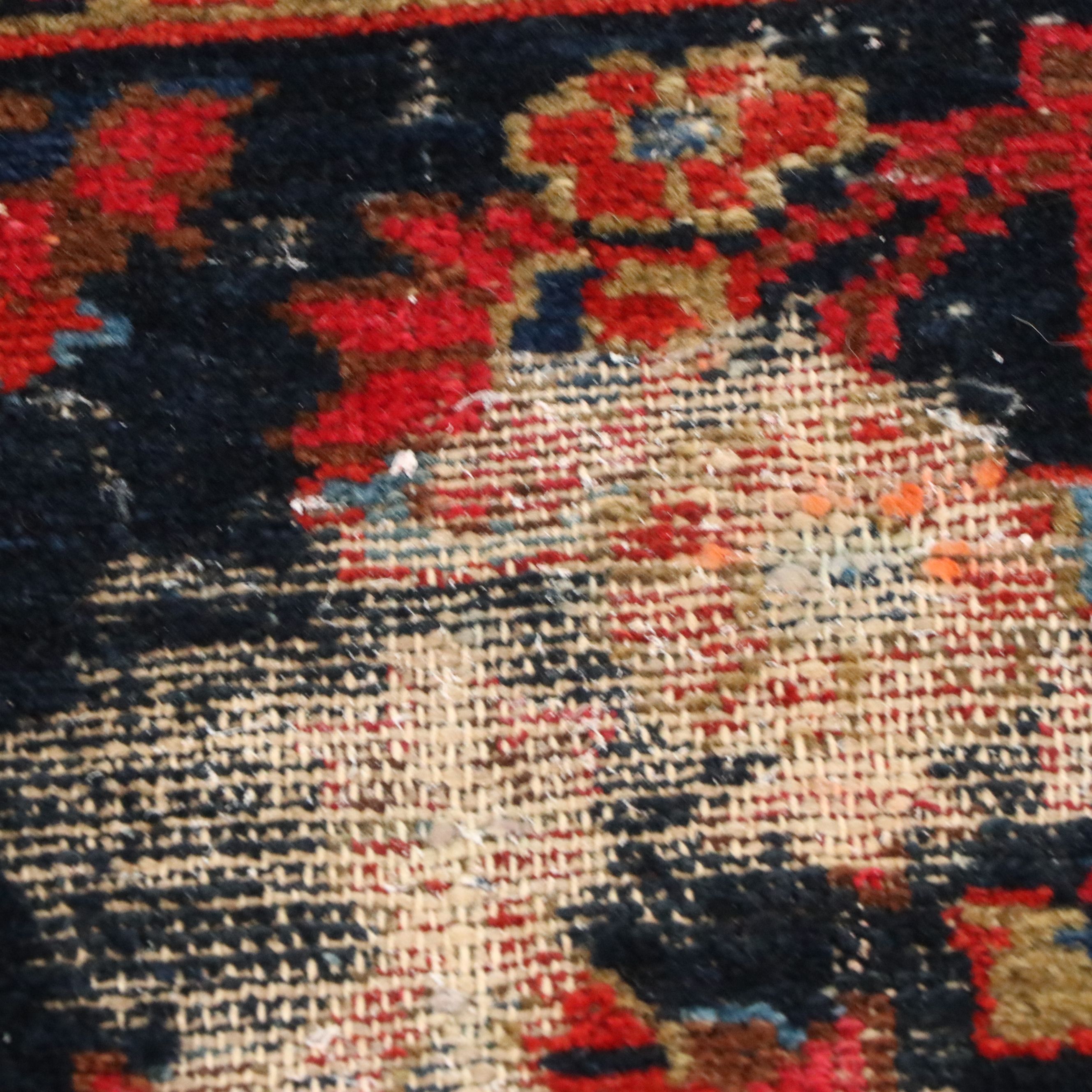 4'5 x 7'2 Hand-Knotted Persian Hamadan Area Rug
