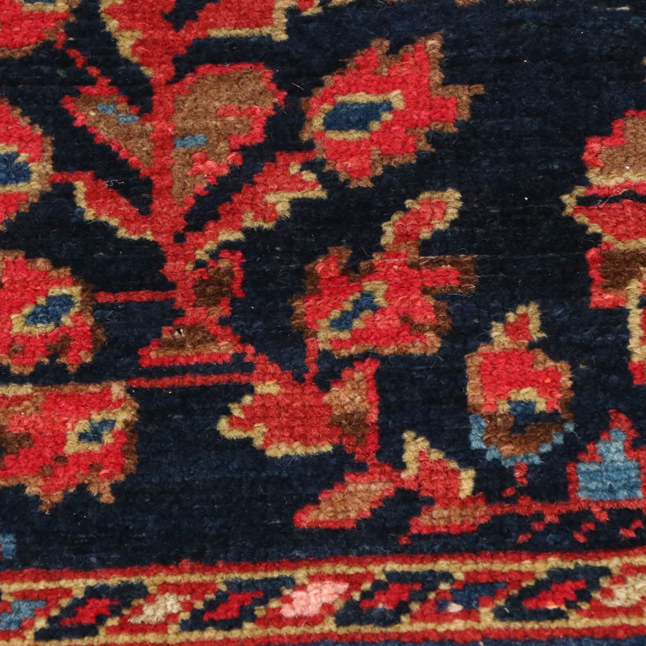 4'5 x 7'2 Hand-Knotted Persian Hamadan Area Rug