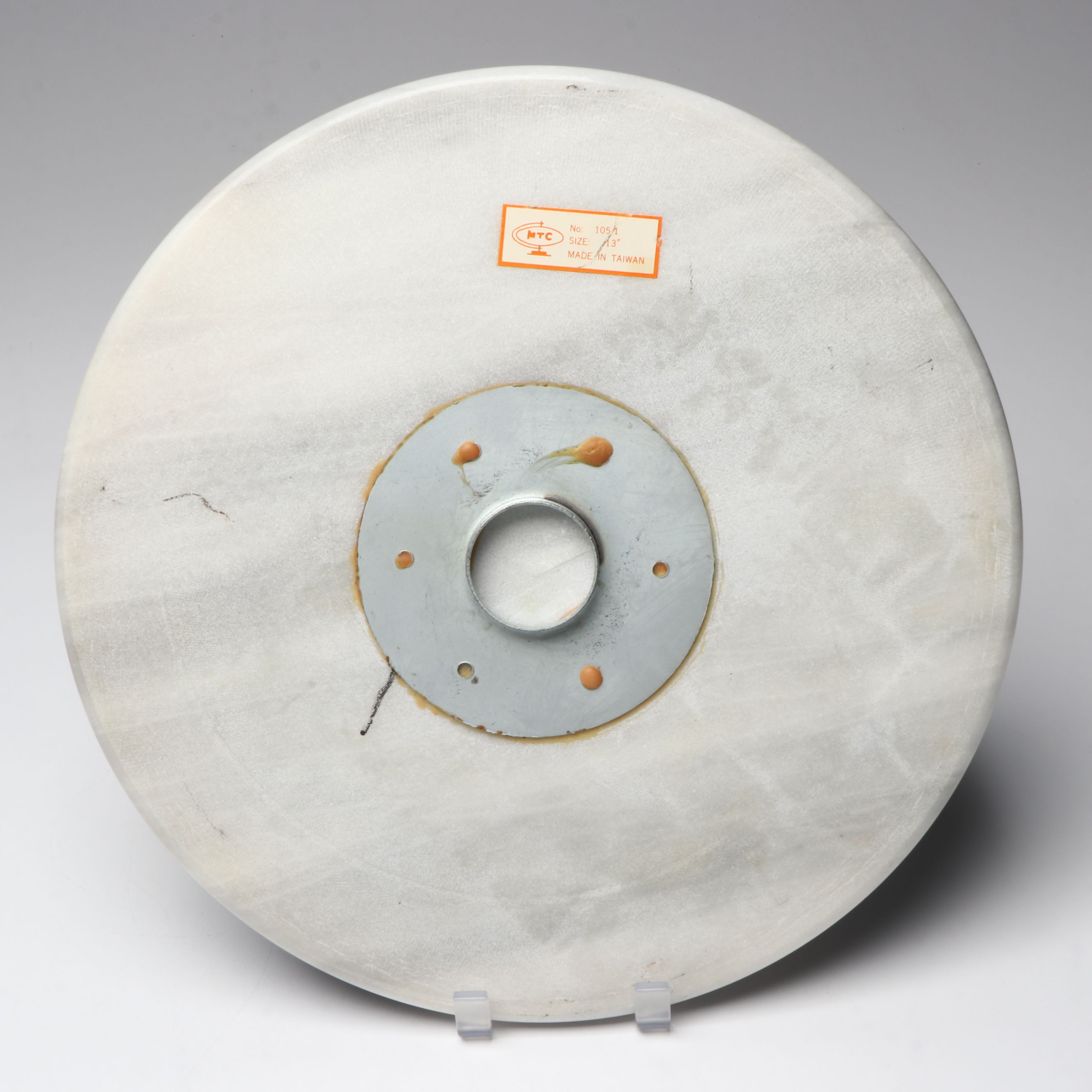 MTC Taiwanese Marble Lazy Susan and Serving Tray, Late 20th Century