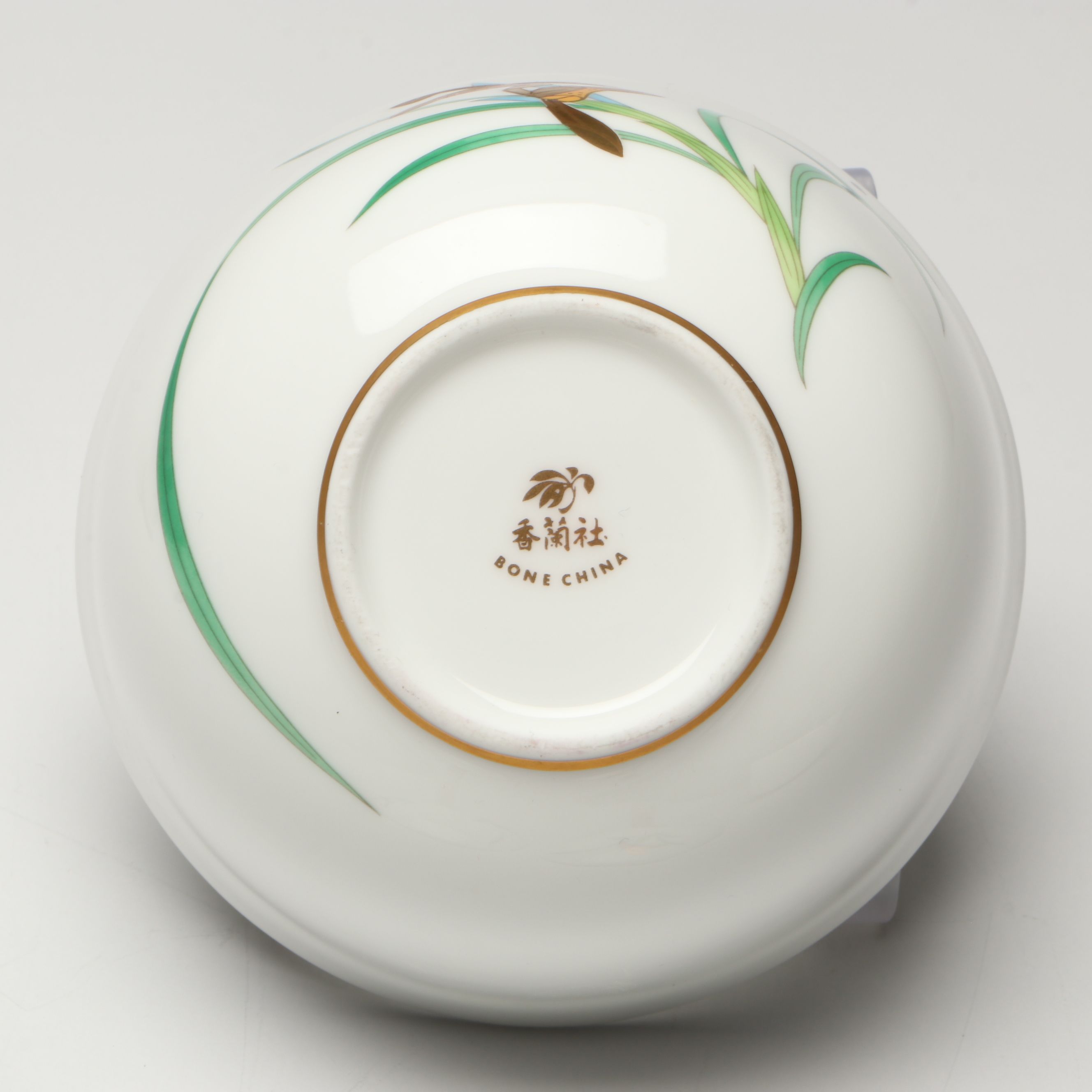 Koransha "Old Imari" and Orchid Bone China Cups and Bowls with Noritake Bowl