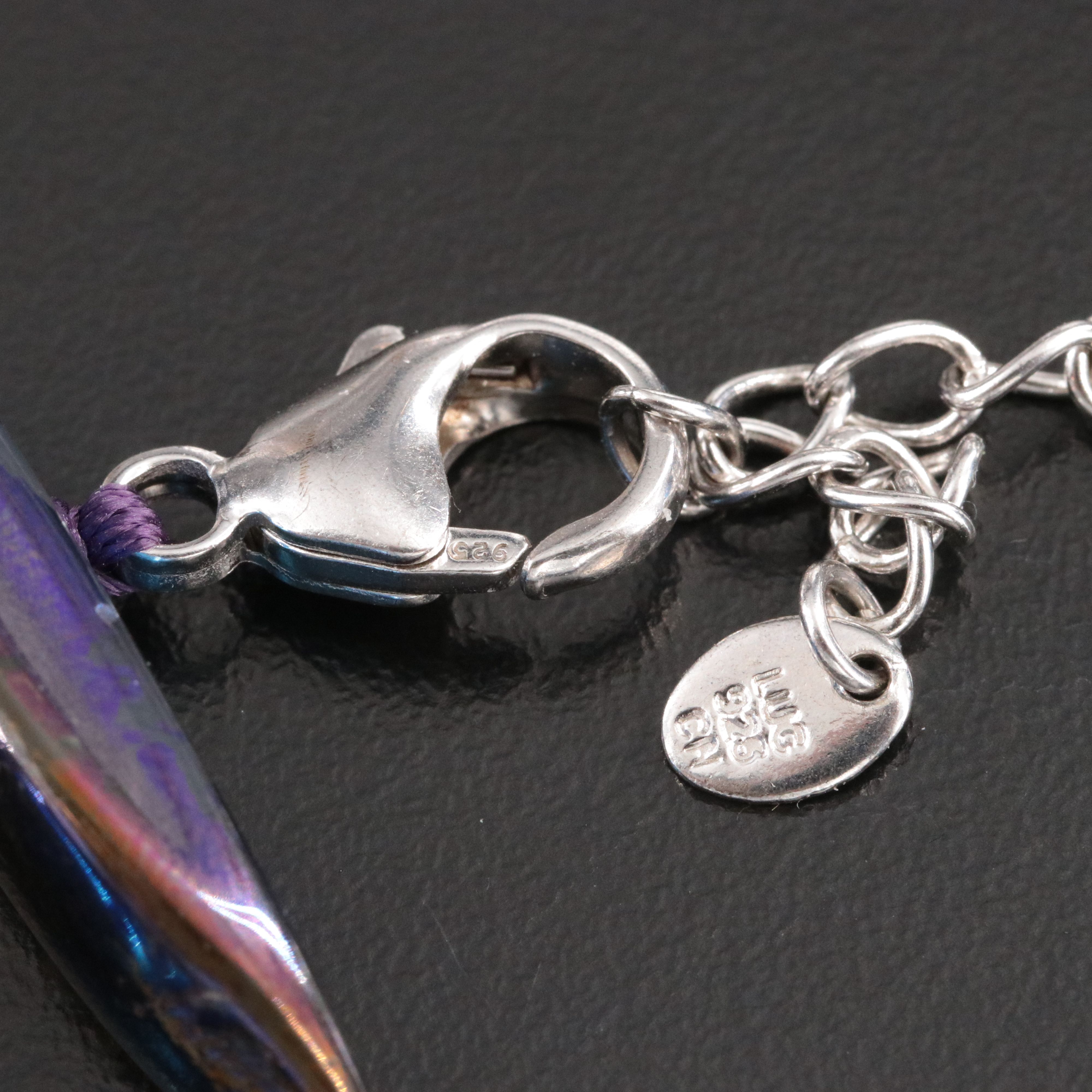 Agate Fringe Necklace with Sterling Clasp