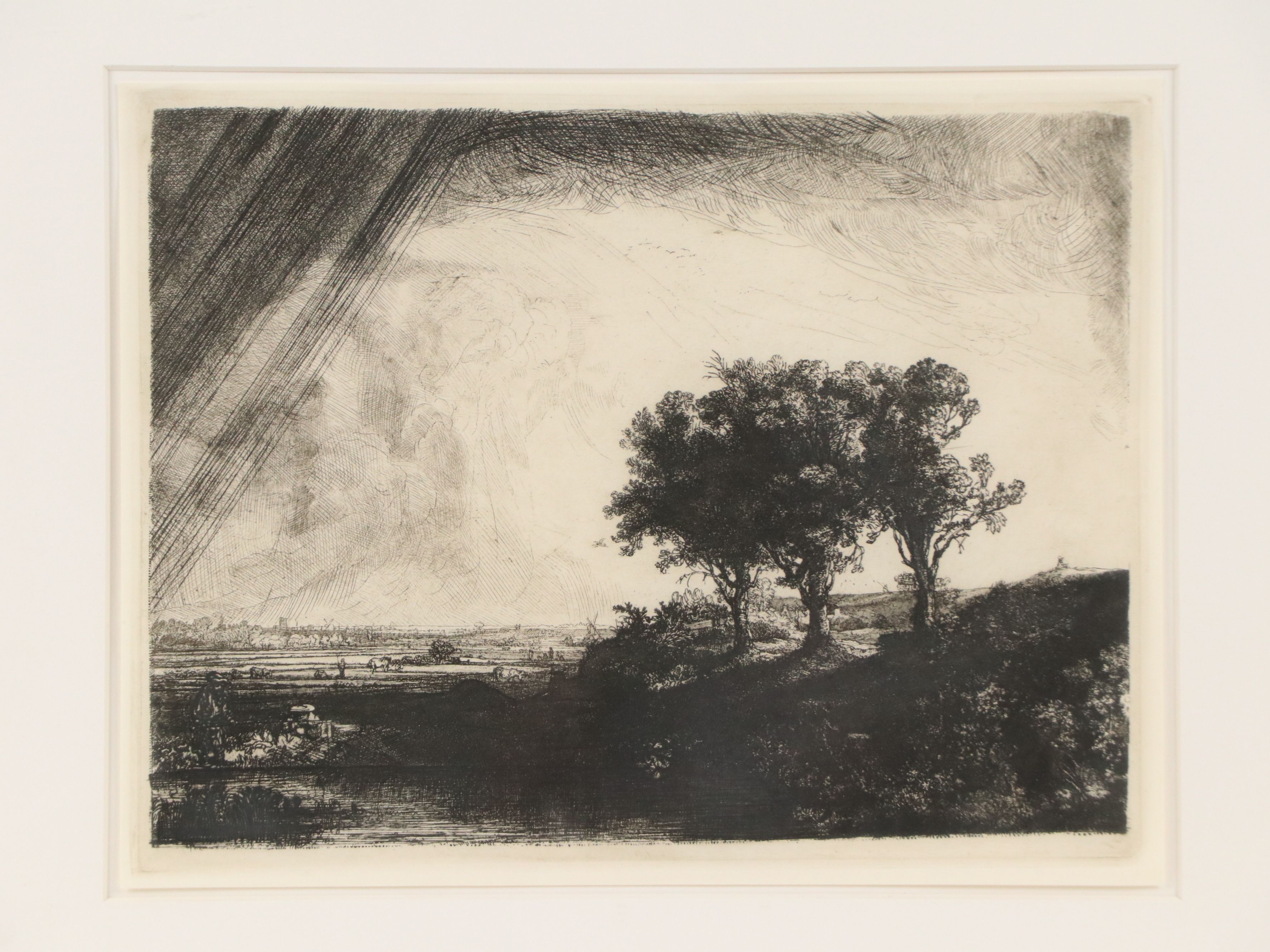 Etching After Rembrandt van Rijn "The Three Trees"