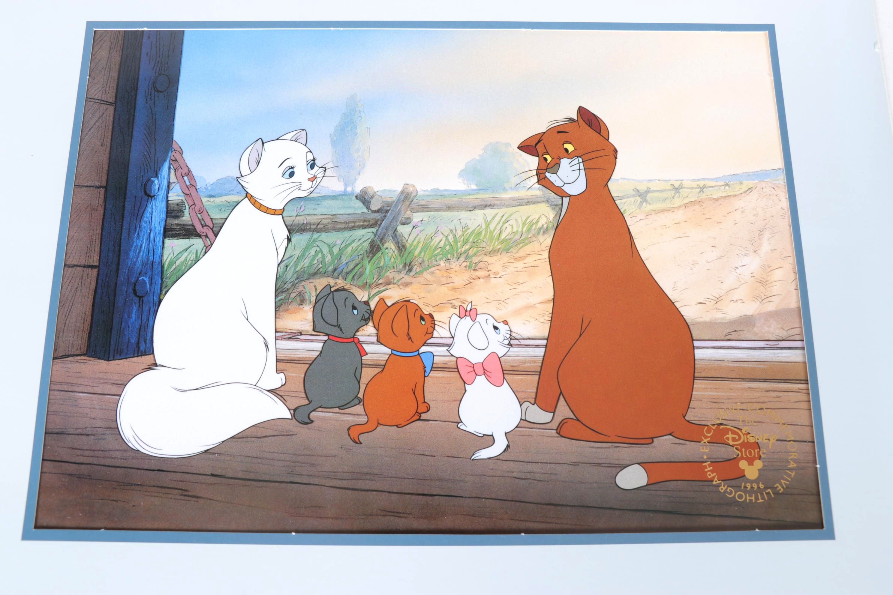 Collection of Commemorative Walt Disney Offset Lithographs & Postcards, C. 1990