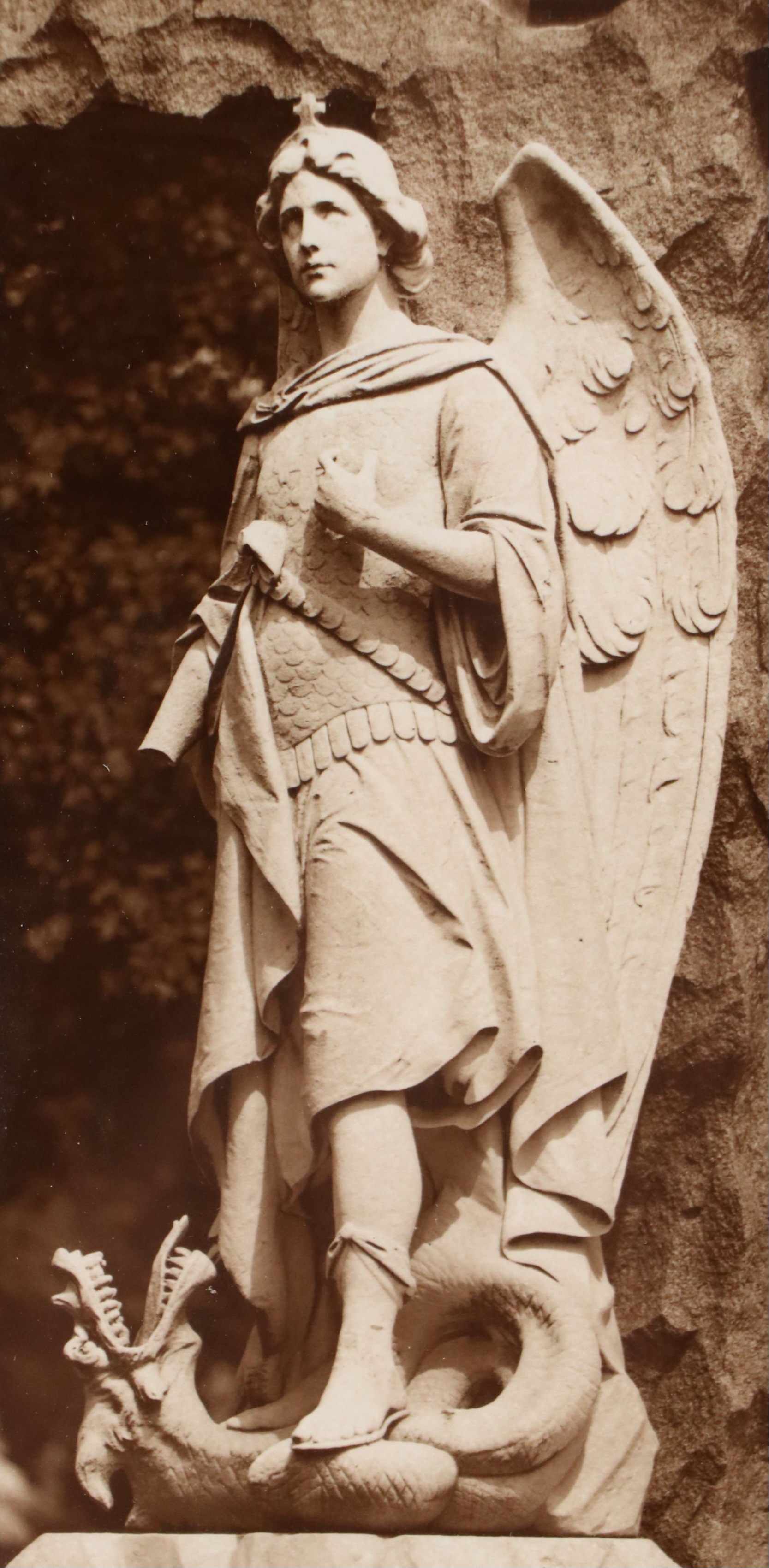 Sepia-Toned Photographic Print "Dragon Slayer," 2003