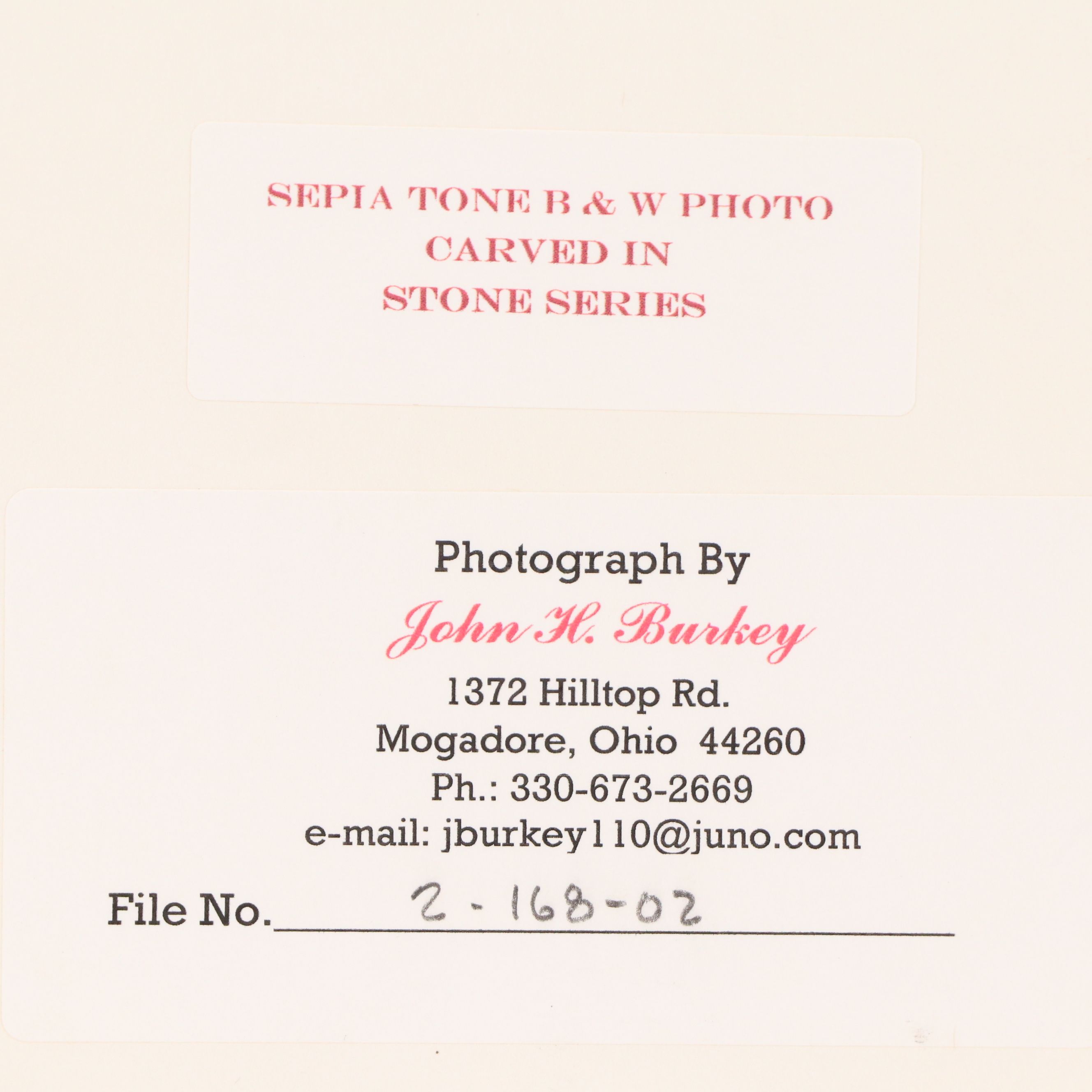 Sepia-Toned Photographic Print "Dragon Slayer," 2003