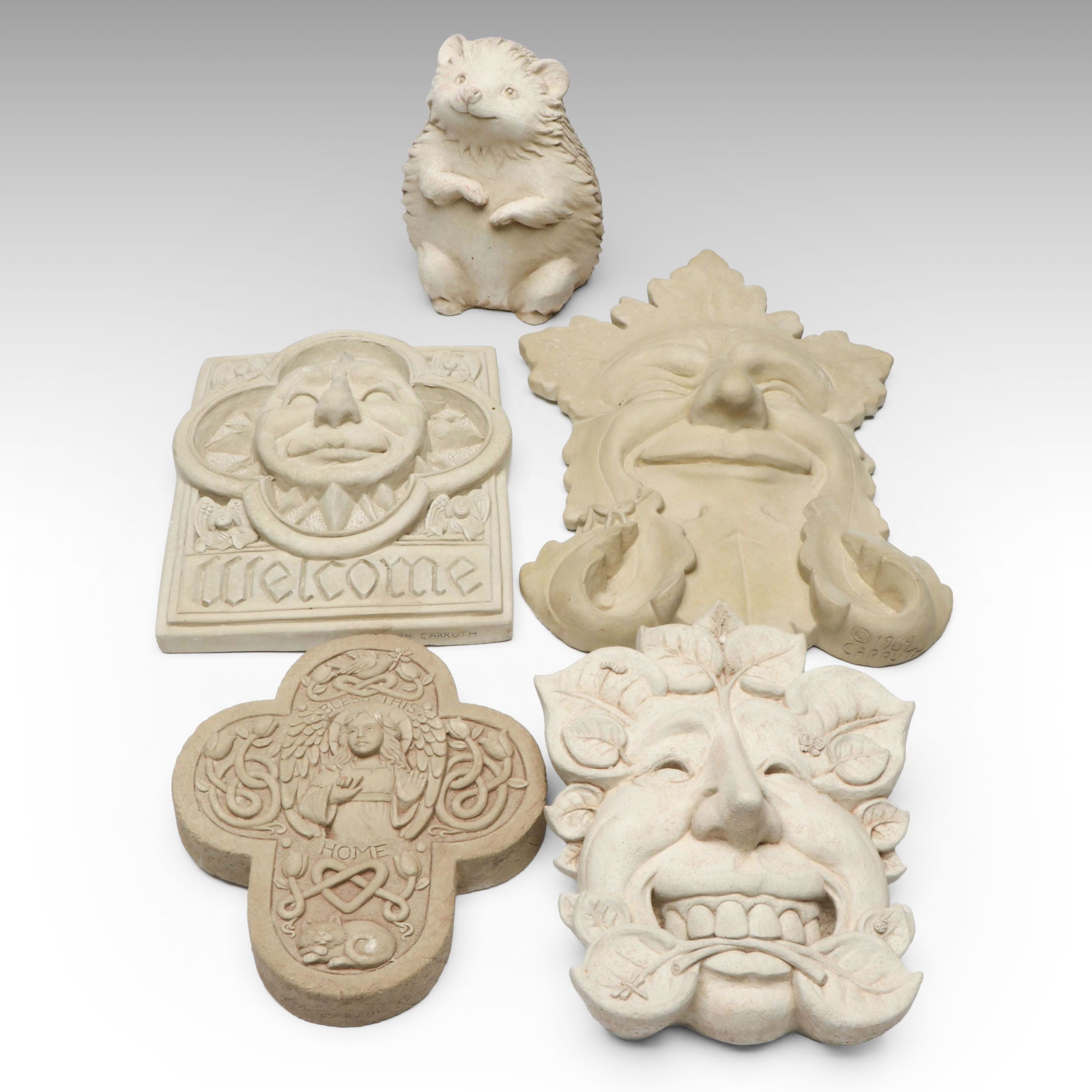 Carruth Carved Stone Hedgehog and More Garden Sculptures
