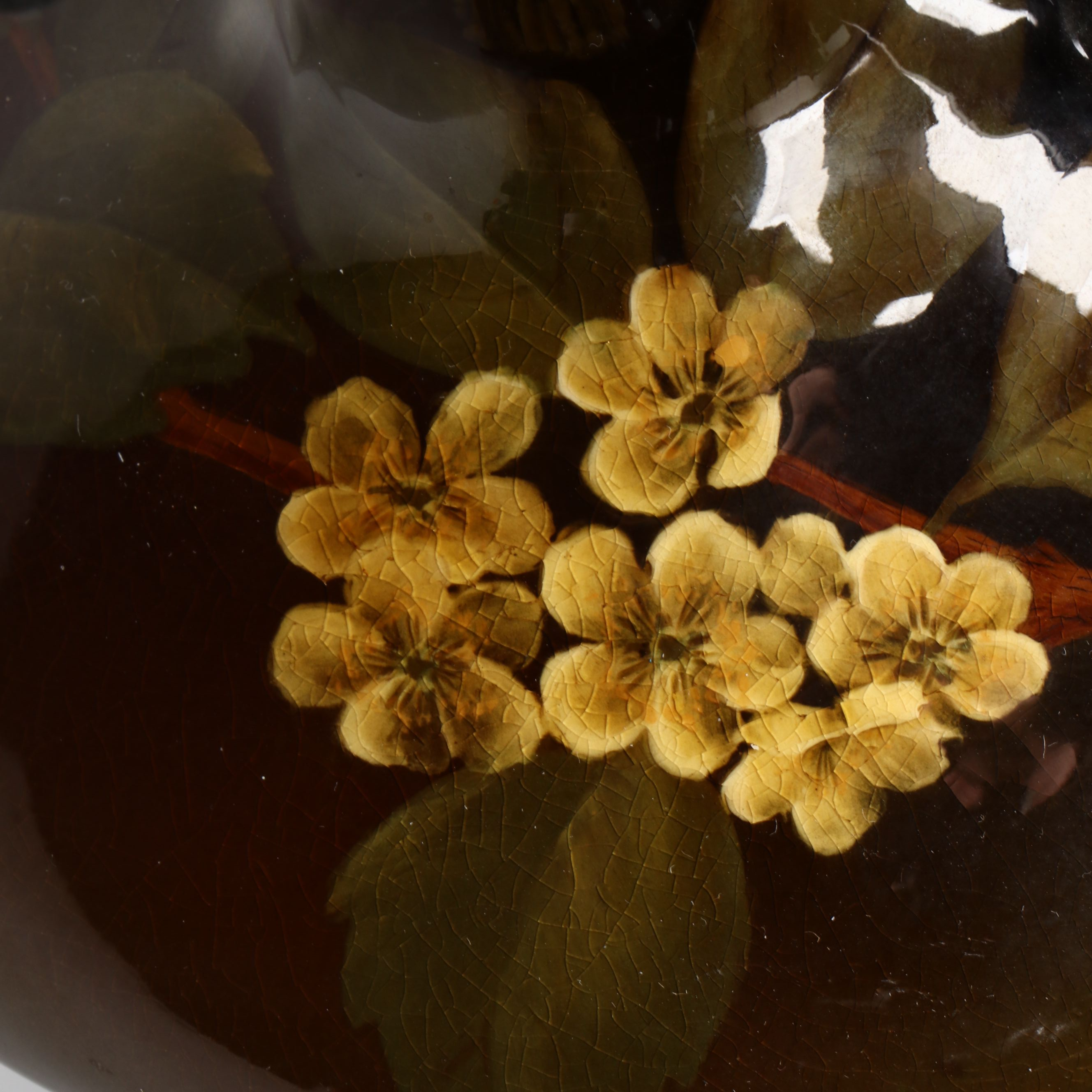 Caroline F. Bonsall for Rookwood Pottery Floral Ceramic Ewer, 1902