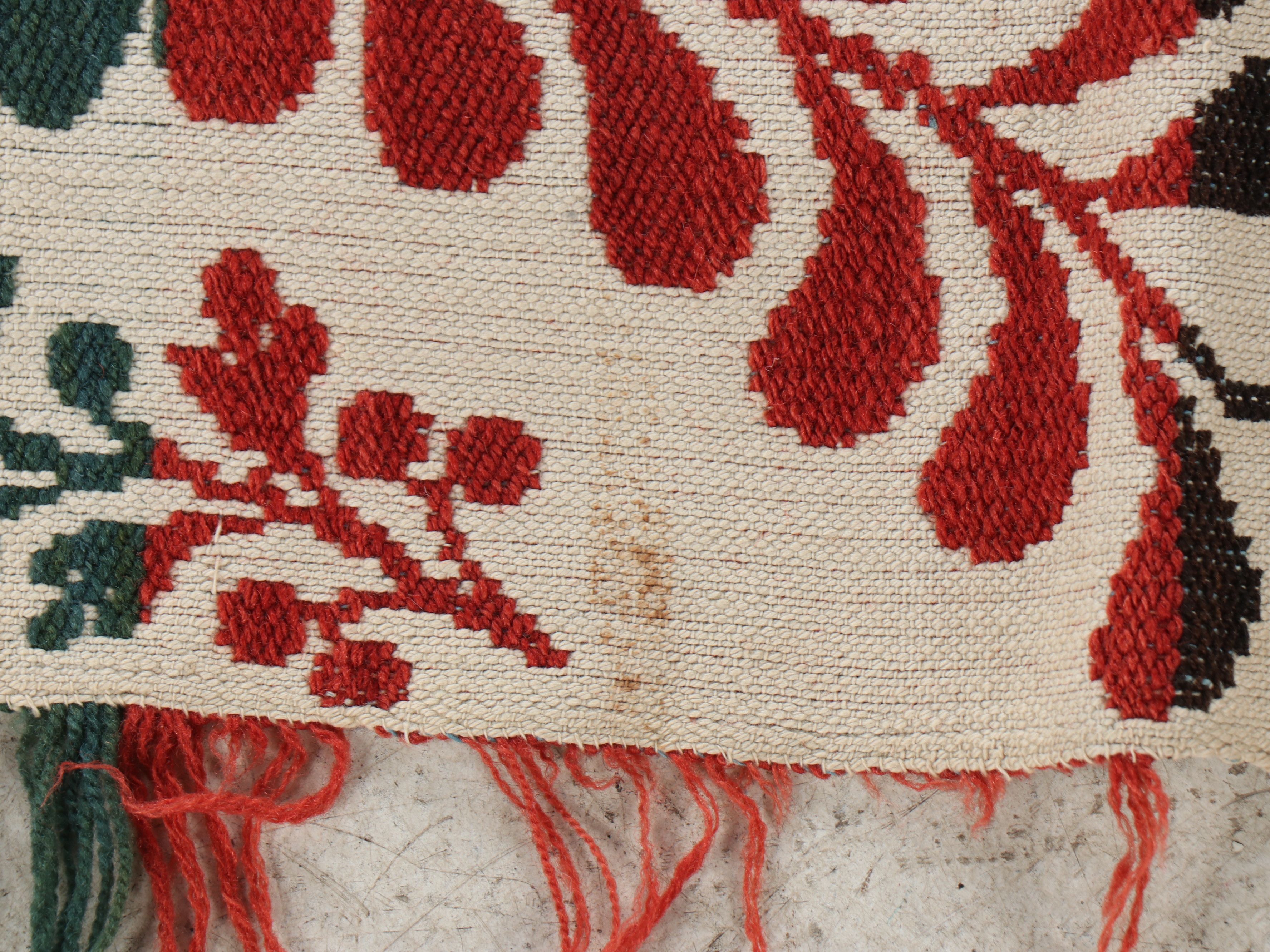 American Jacquard Style Woven Coverlet