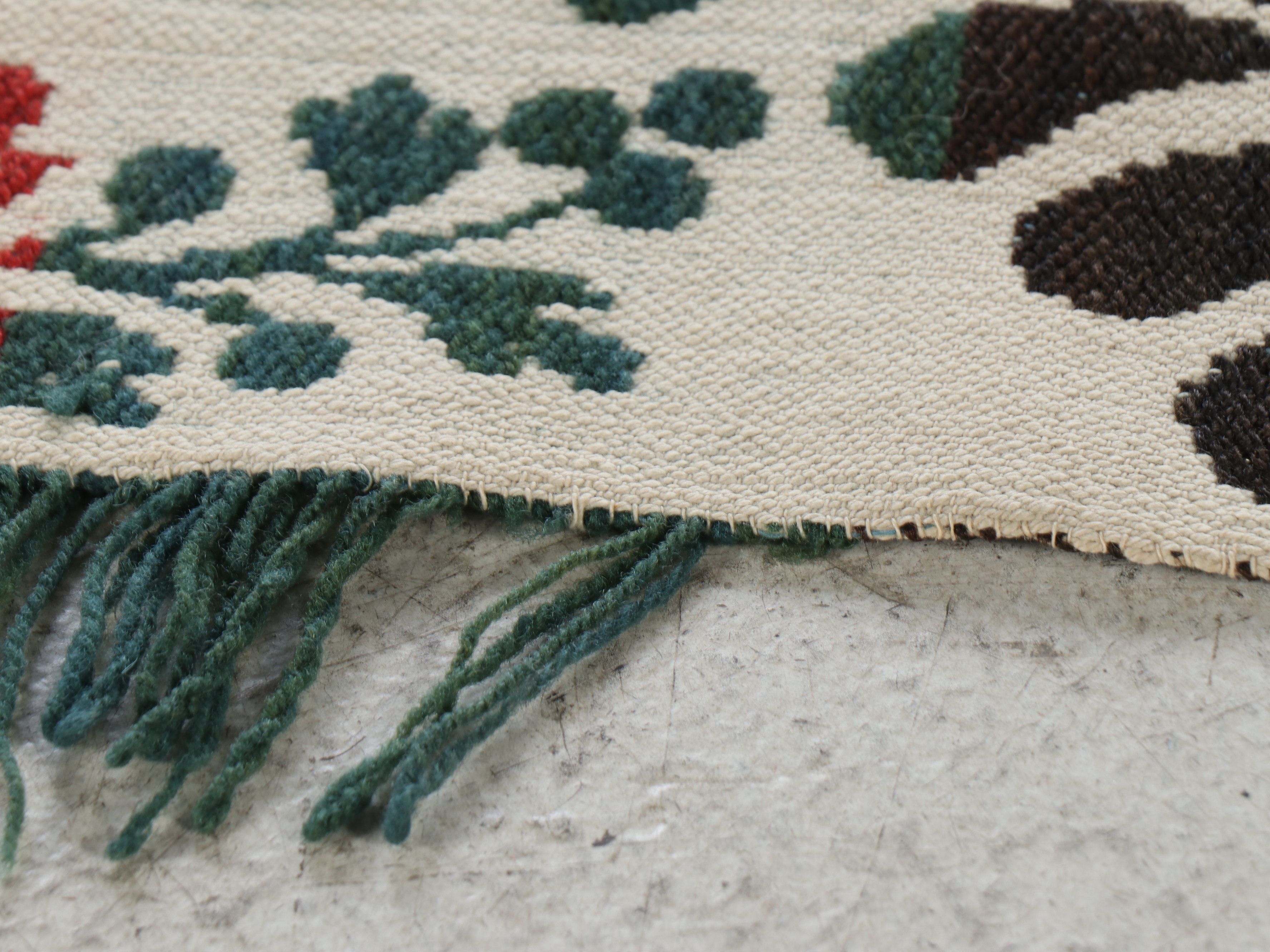 American Jacquard Style Woven Coverlet