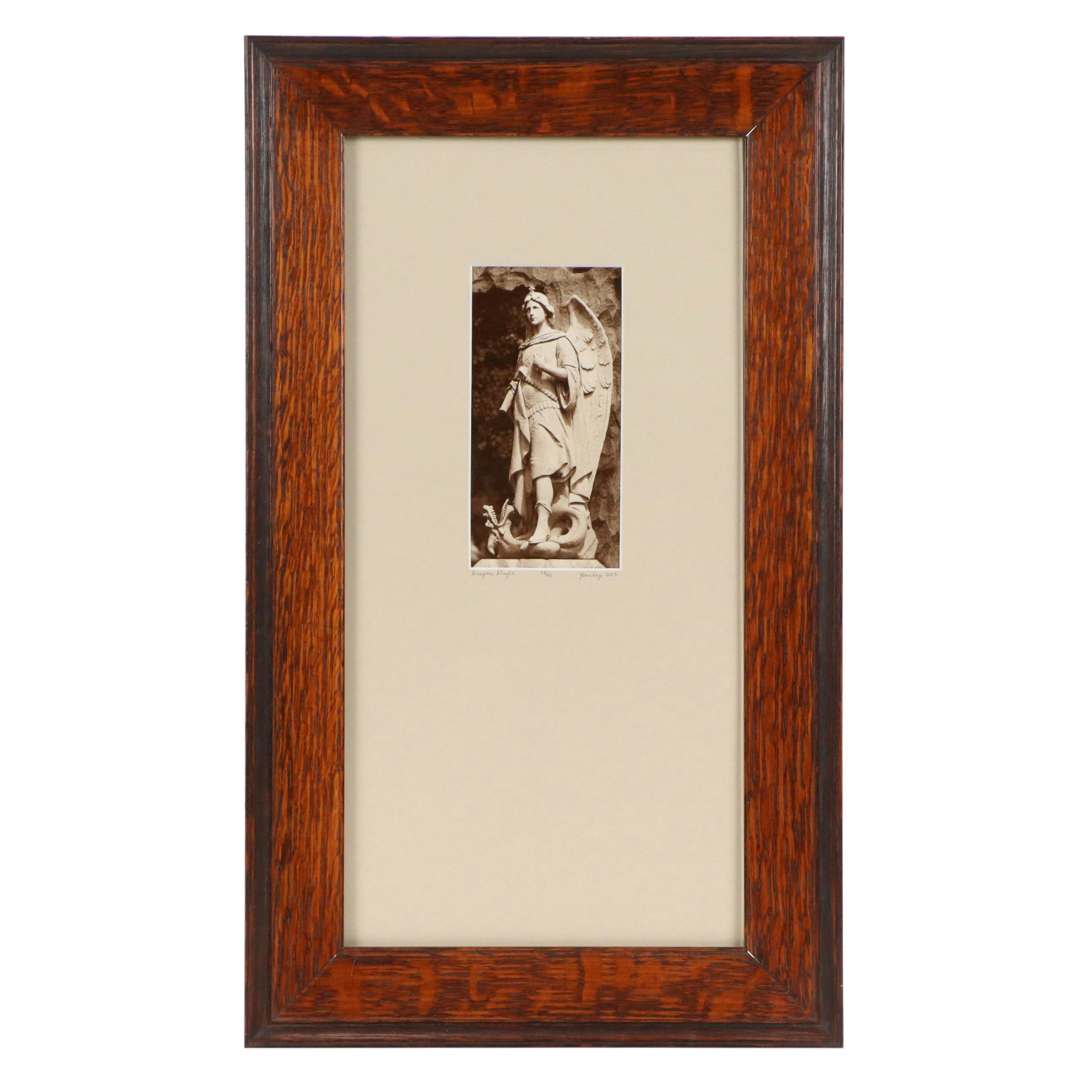 Sepia-Toned Photographic Print "Dragon Slayer," 2003