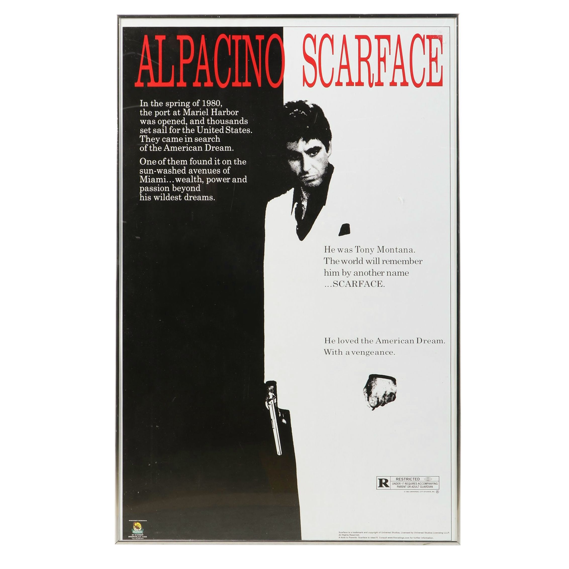 Scorpio Lithograph "Scarface" Commercial Reprint, 2002