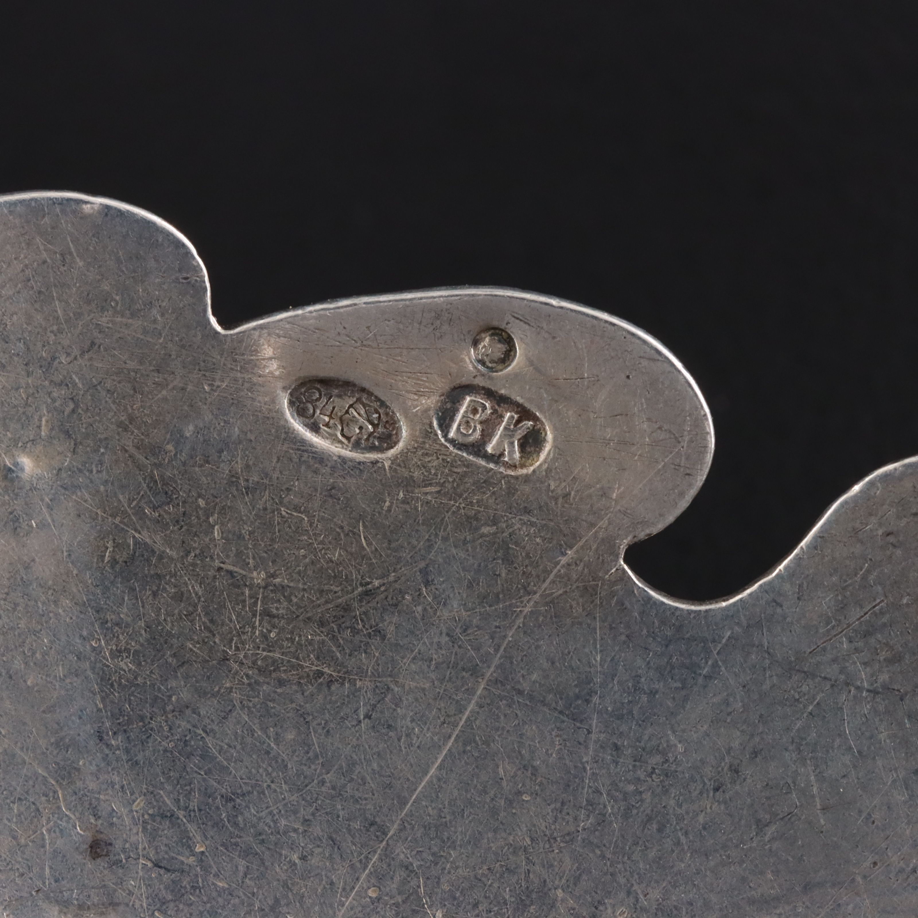 Russian Kavkaz 875 Silver Niello Belt, Early 1900s