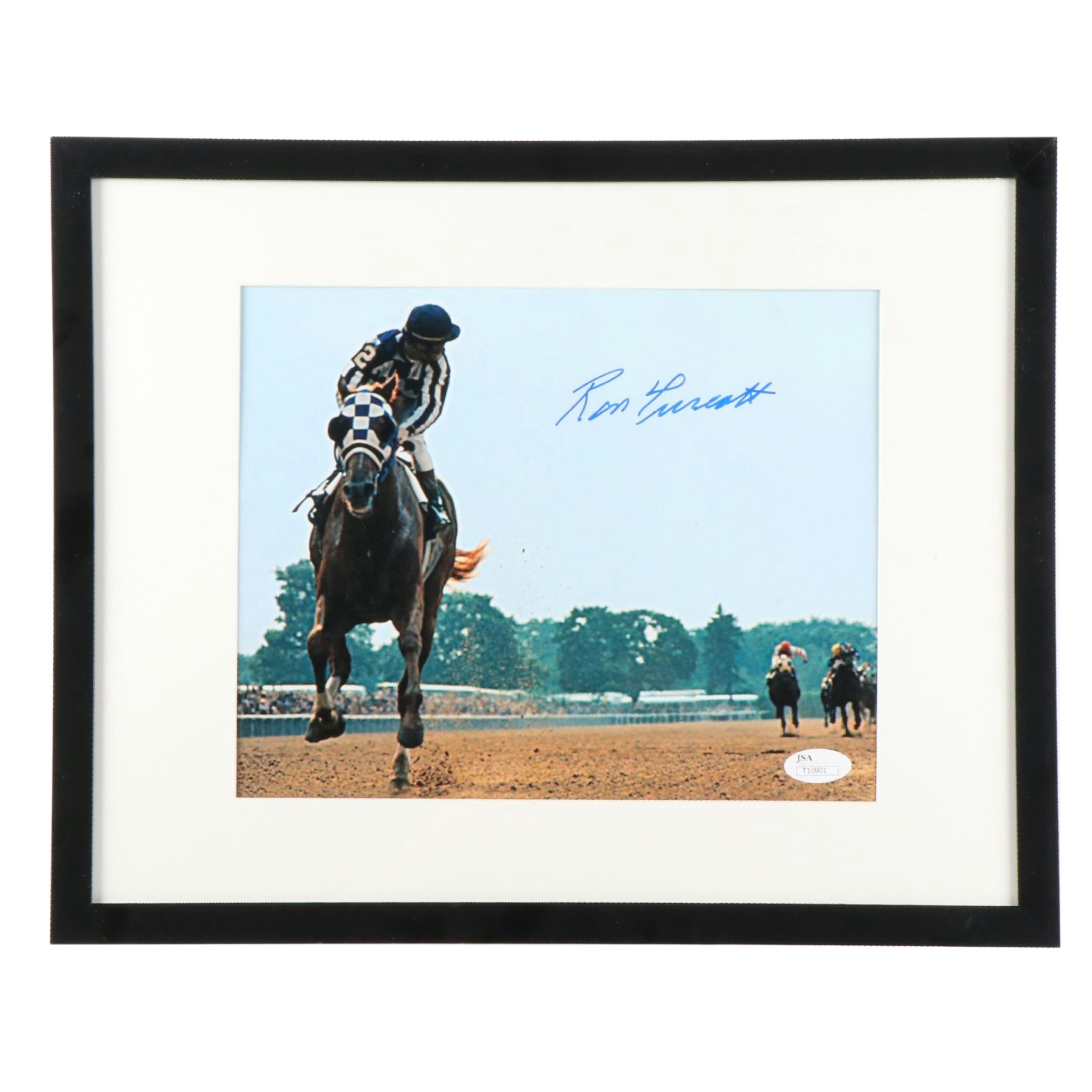 Ron Turcotte Signed Print Featuring Secretariat, JSA