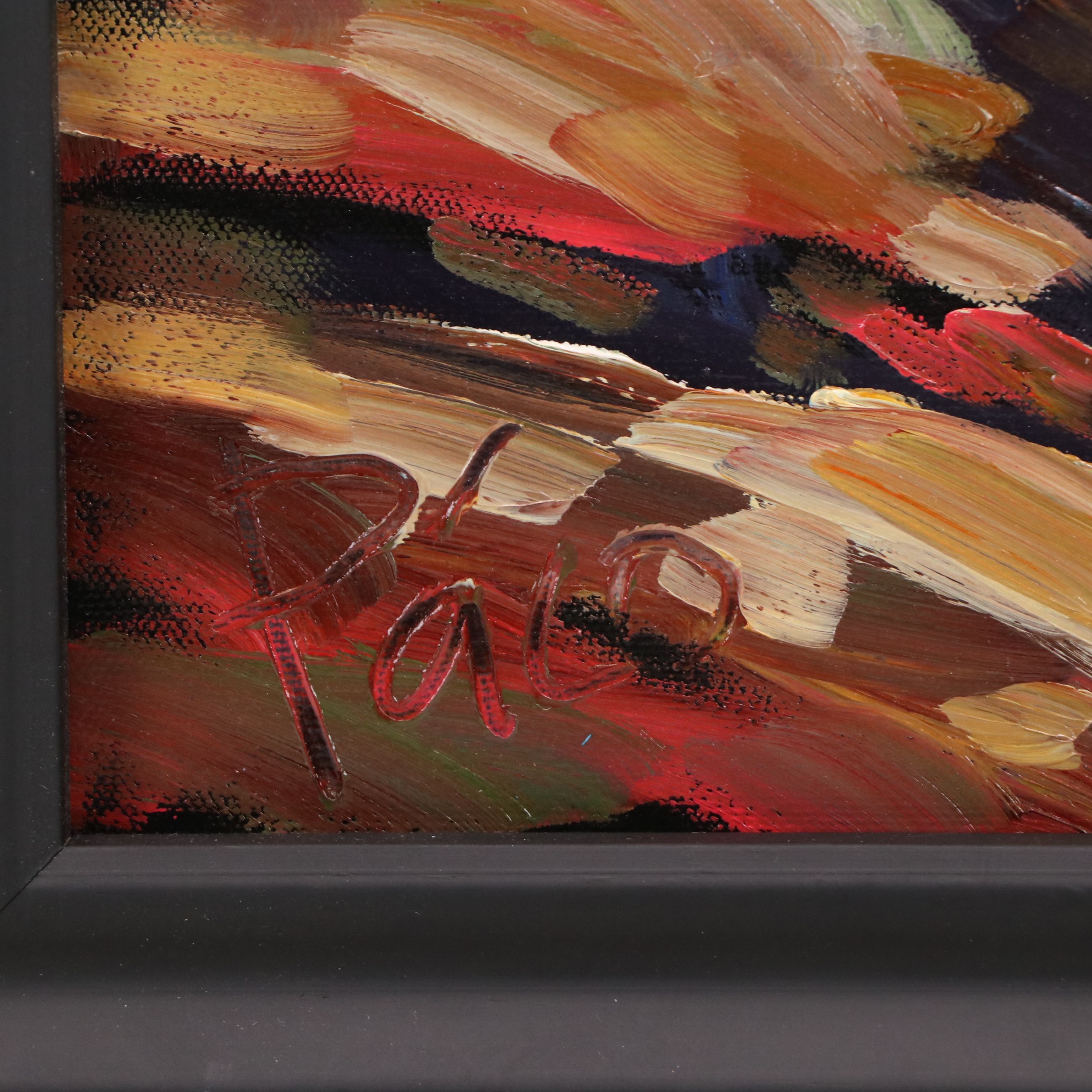 William Hawkins Oil Painting of Expressionistic Clouds Over Hills, 2026