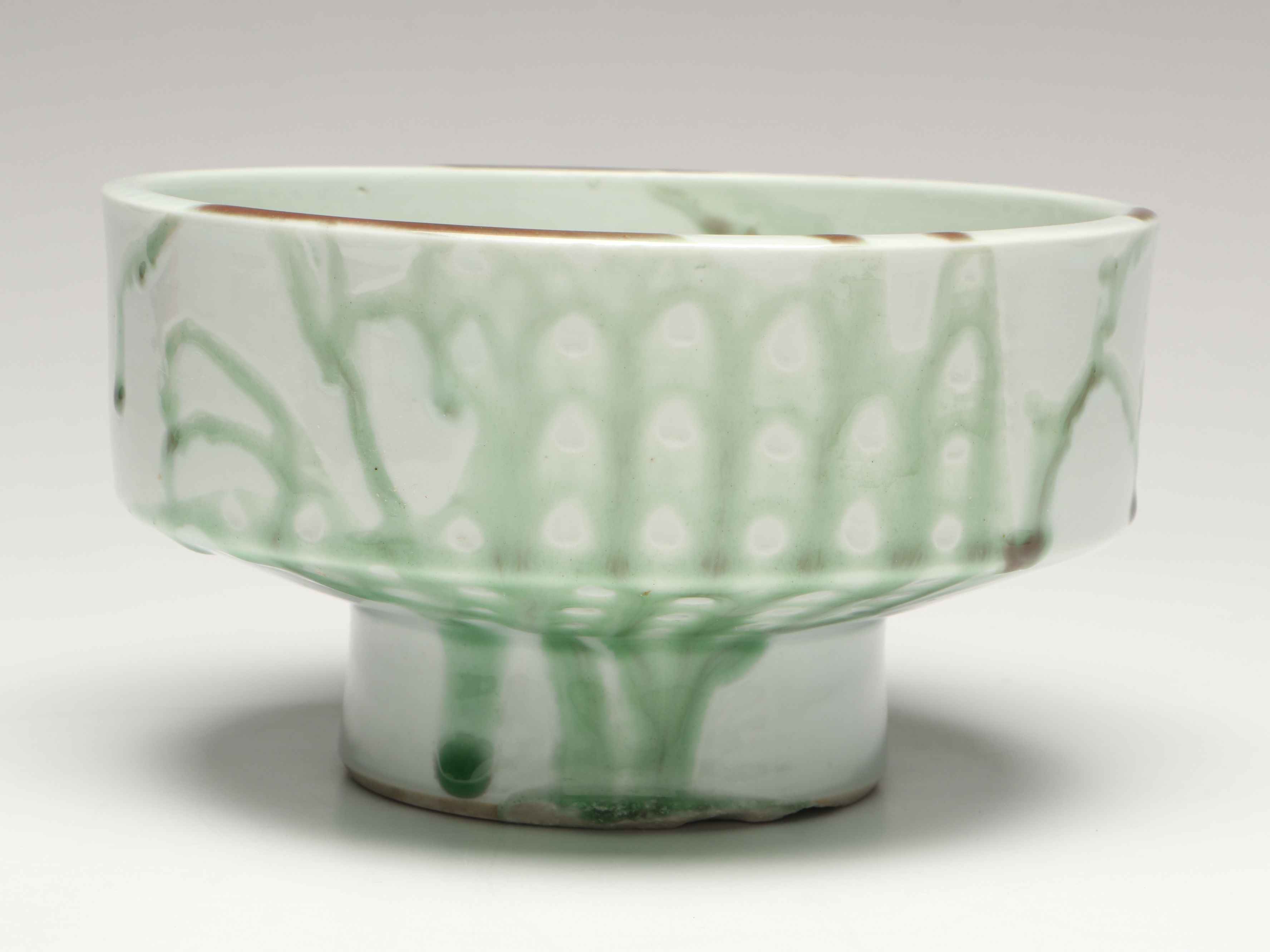 Green Glaze Ceramic Planters and Tableware