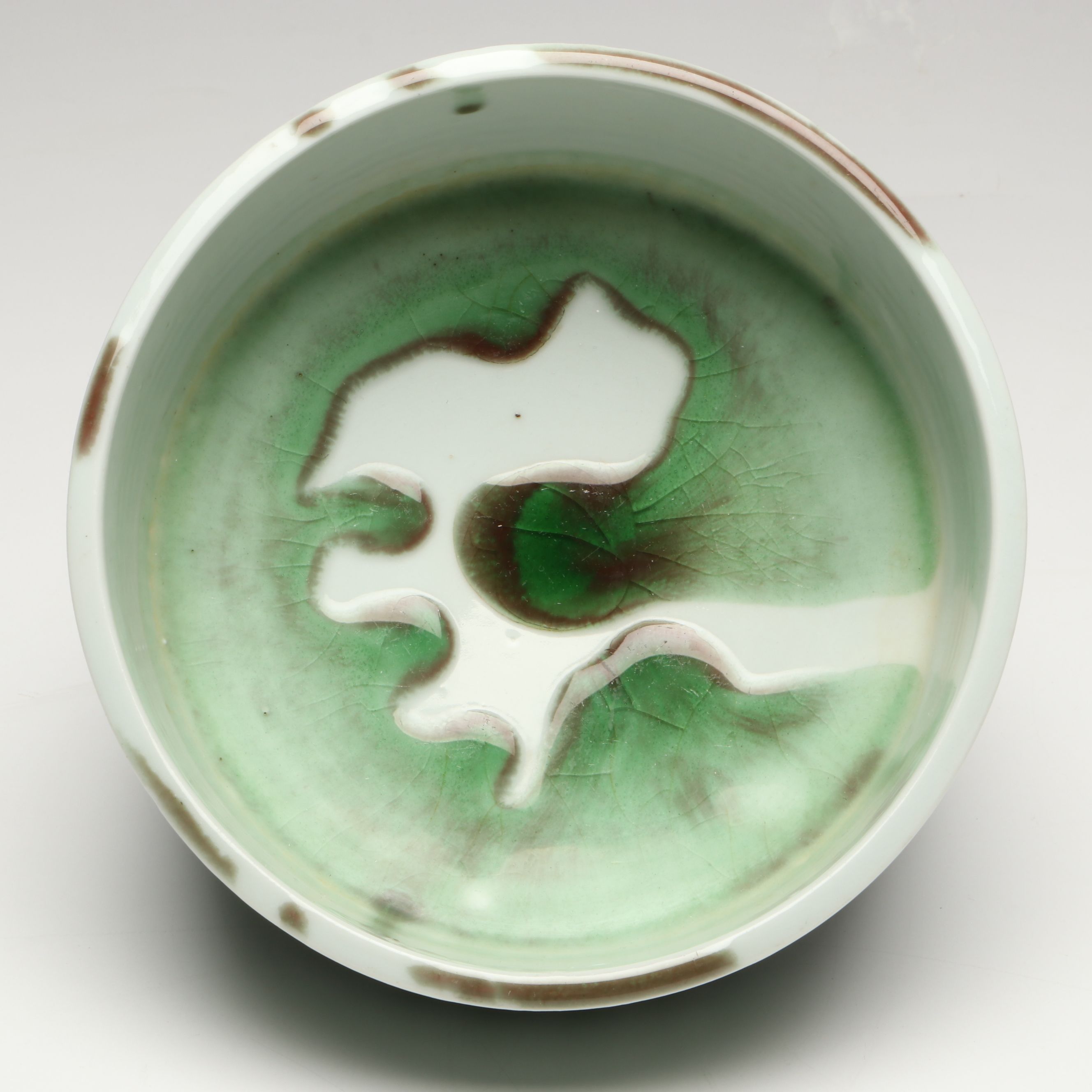 Green Glaze Ceramic Planters and Tableware