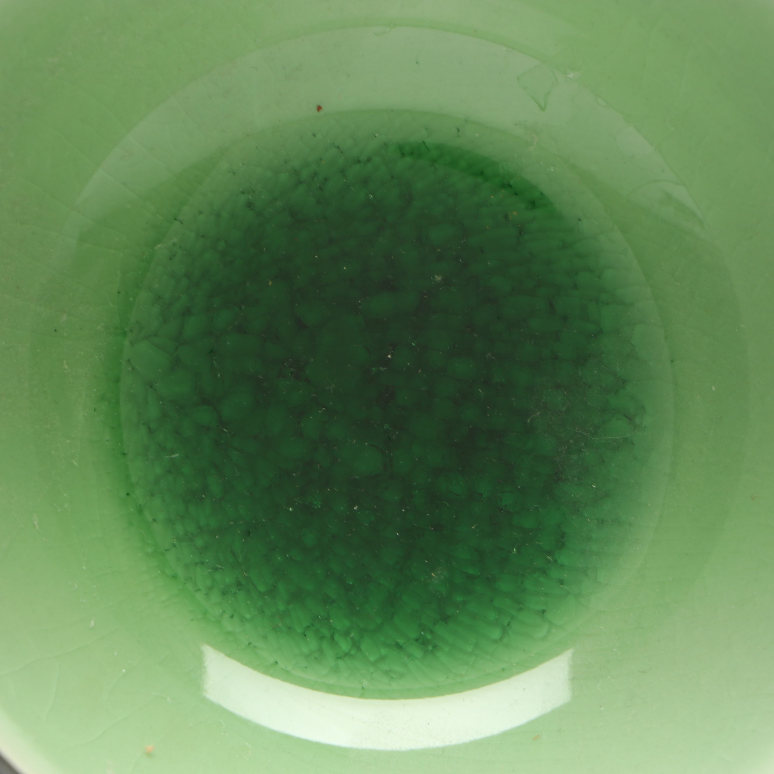 Green Glaze Ceramic Planters and Tableware