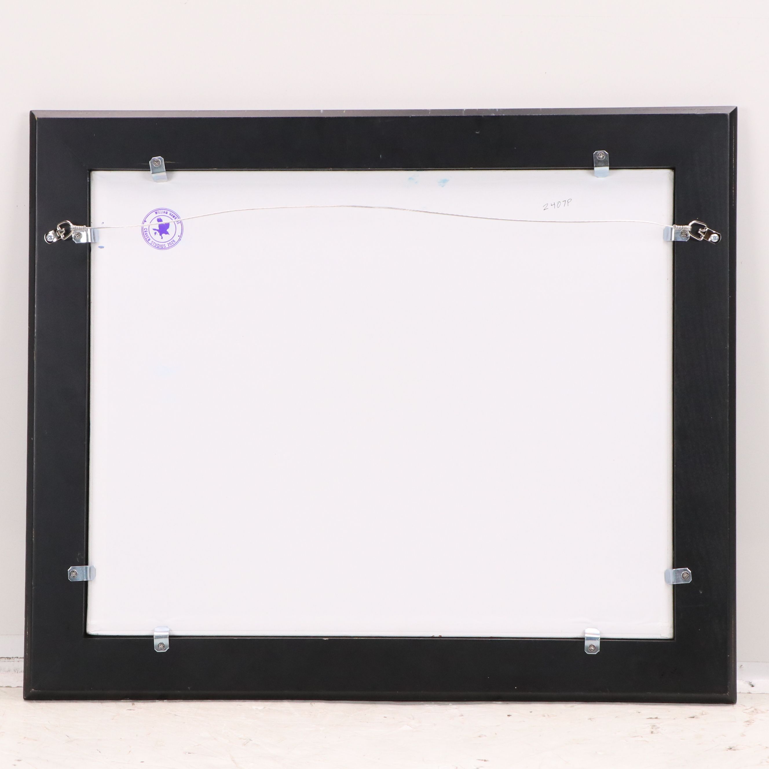 William Hawkins Oil Painting of Sunlit Clouds Over Field, 2026