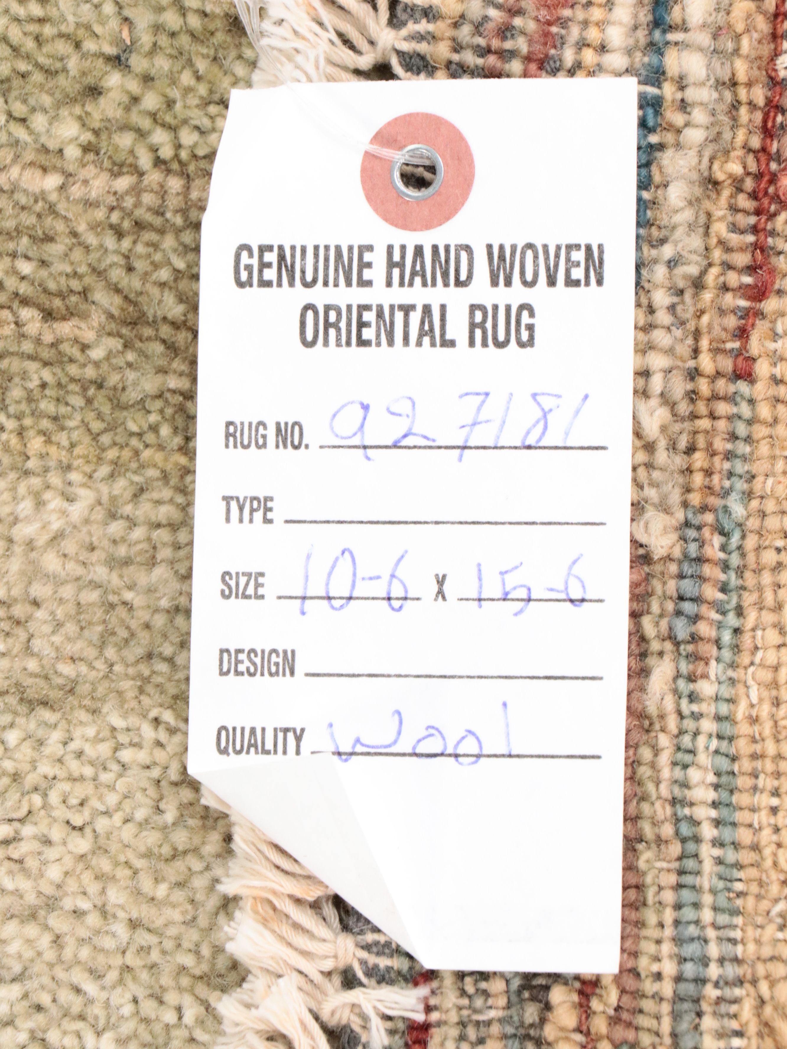 10'5 x 13'4 Hand-Knotted Indo-Persian Gabbeh Room Sized Rug