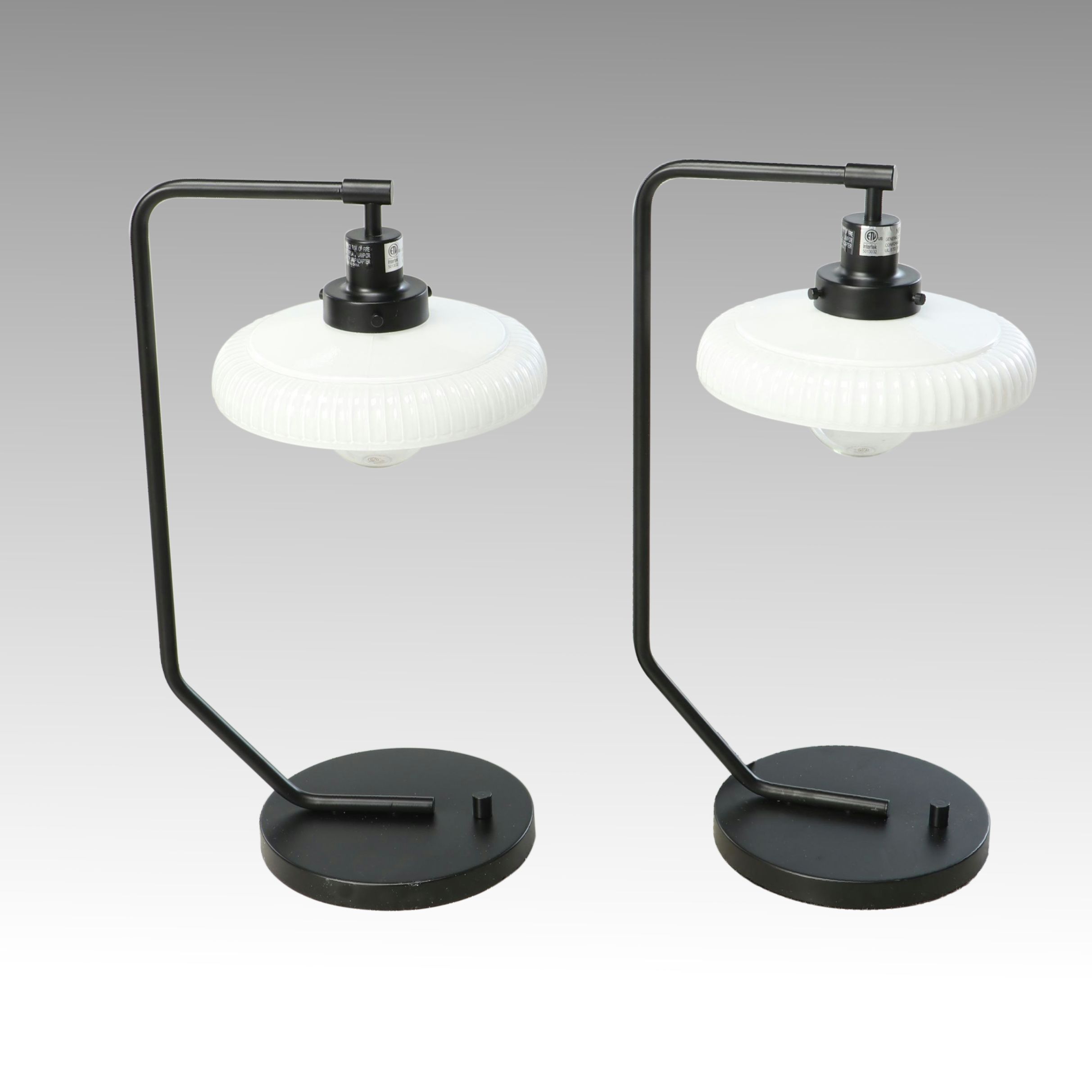 Magnolia Hearth & Hand Black Finish Table Lamps, Contemporary