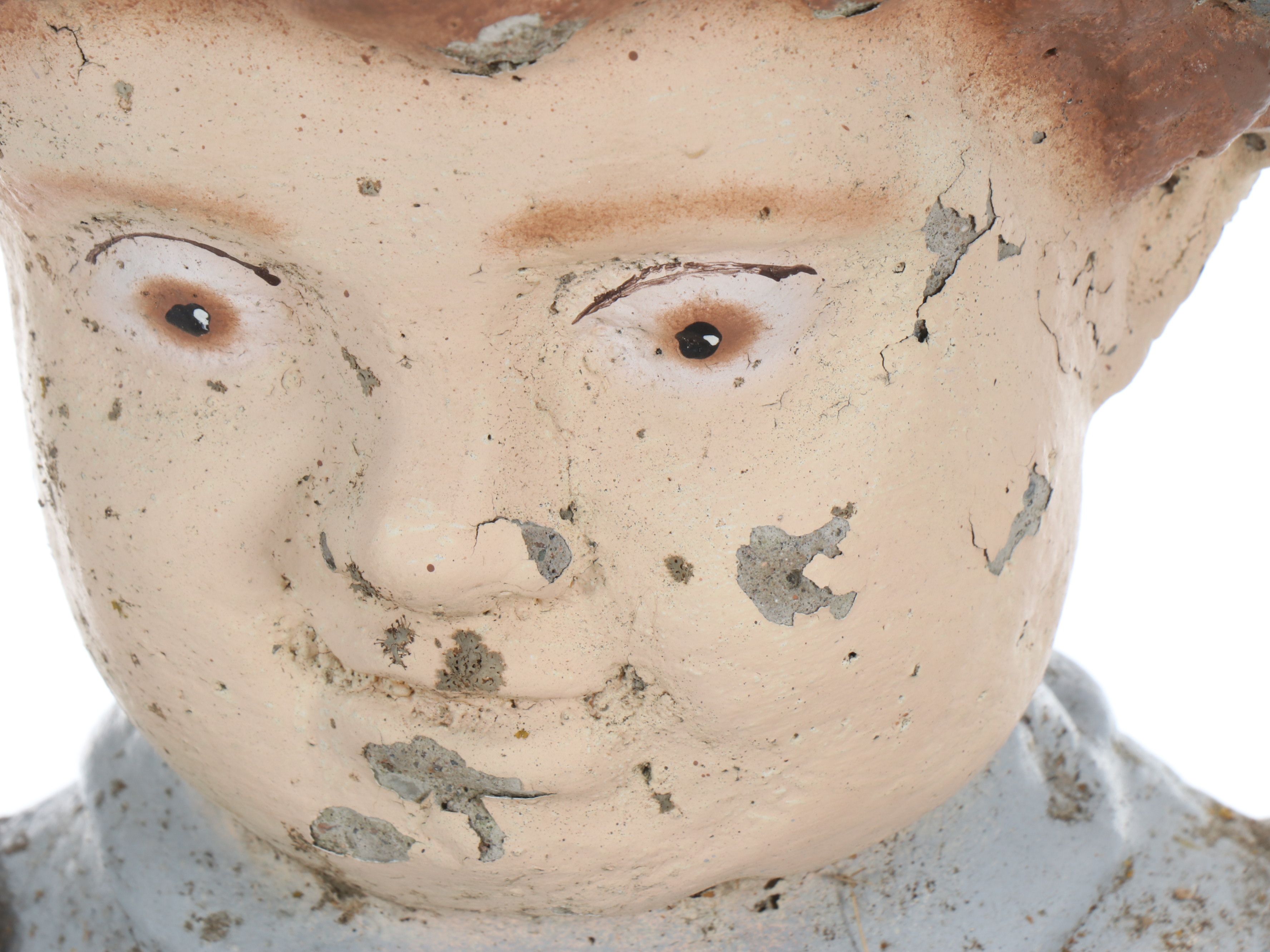 Sitting Concrete Boy Reading Book