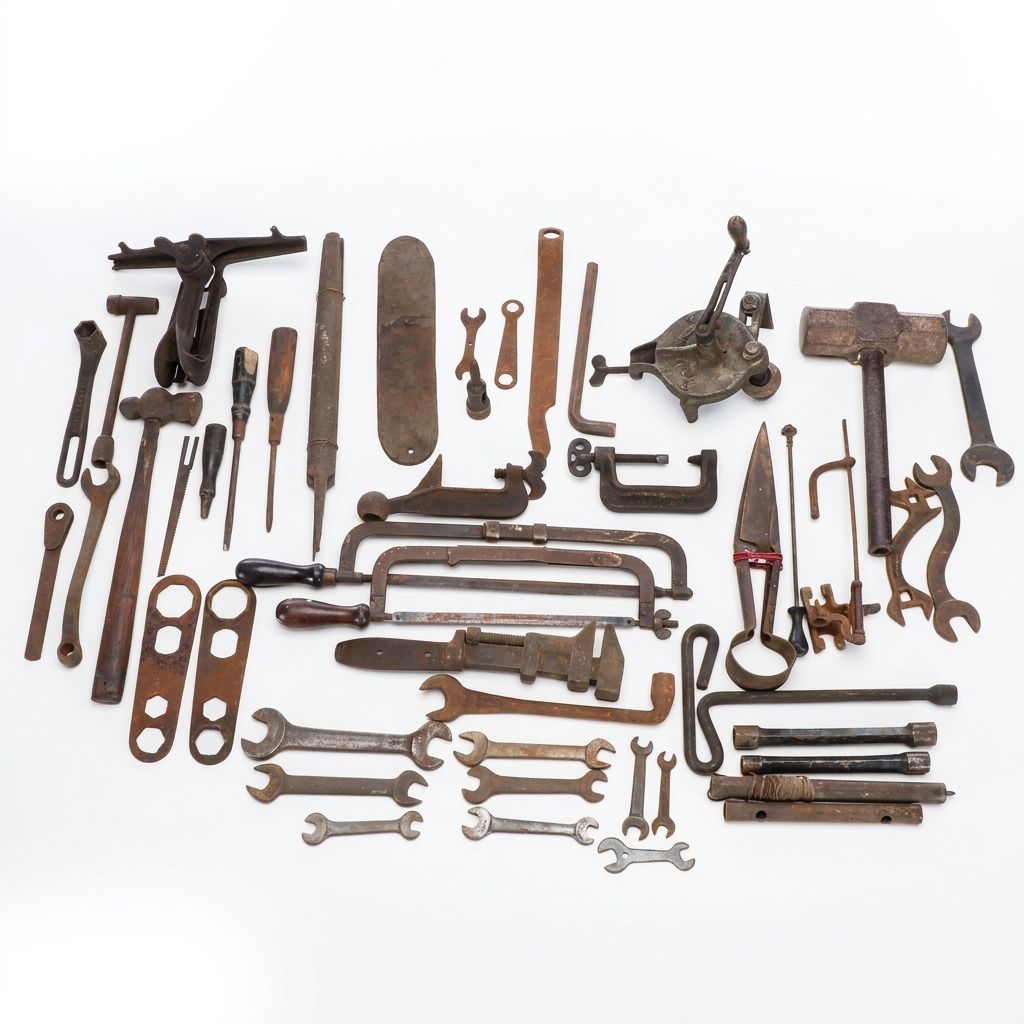 Wood Handle Hacksaws, Wrenches, and More Vintage Hand Tools