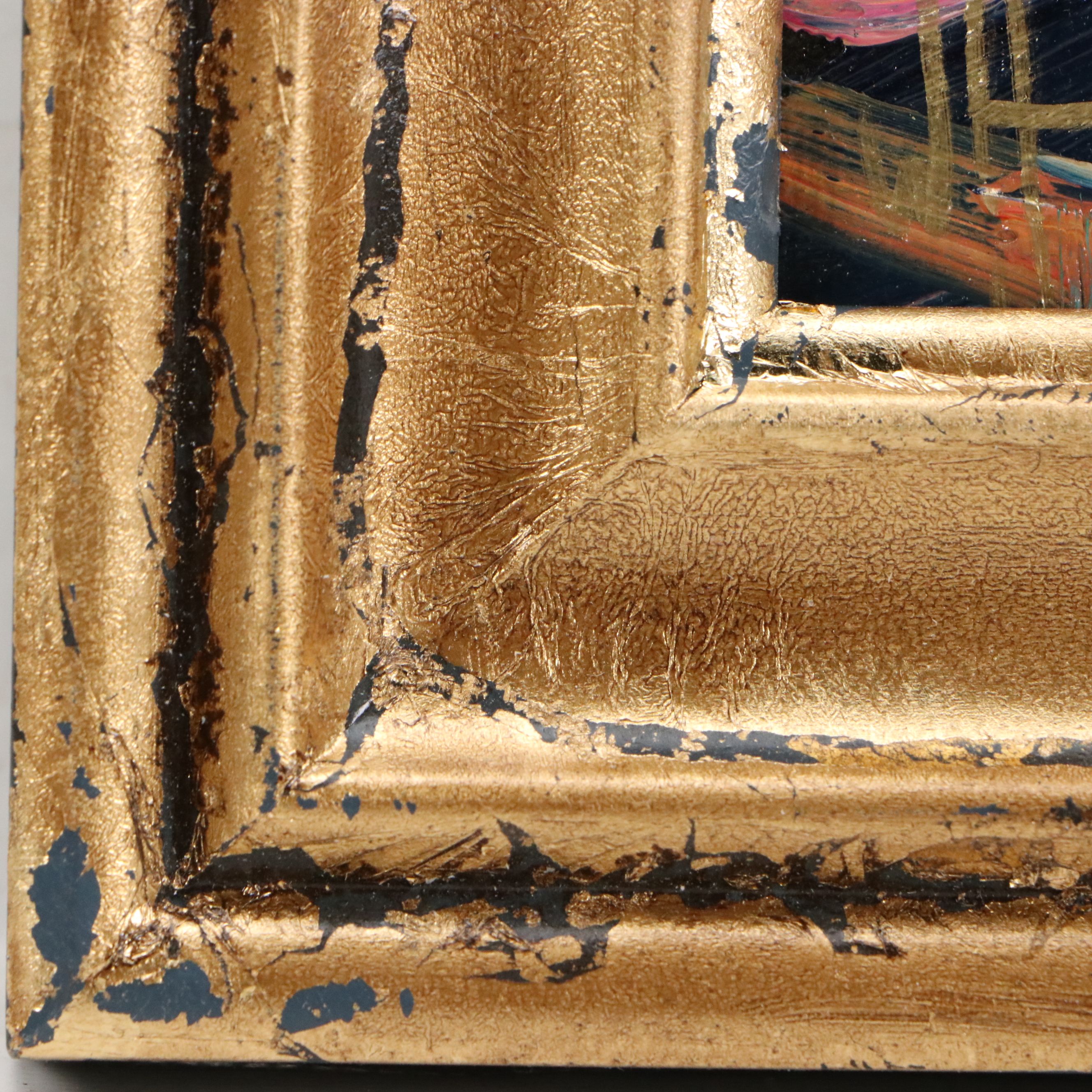 William Hawkins Oil Painting of Mountain Landscape at Sunset, 2026