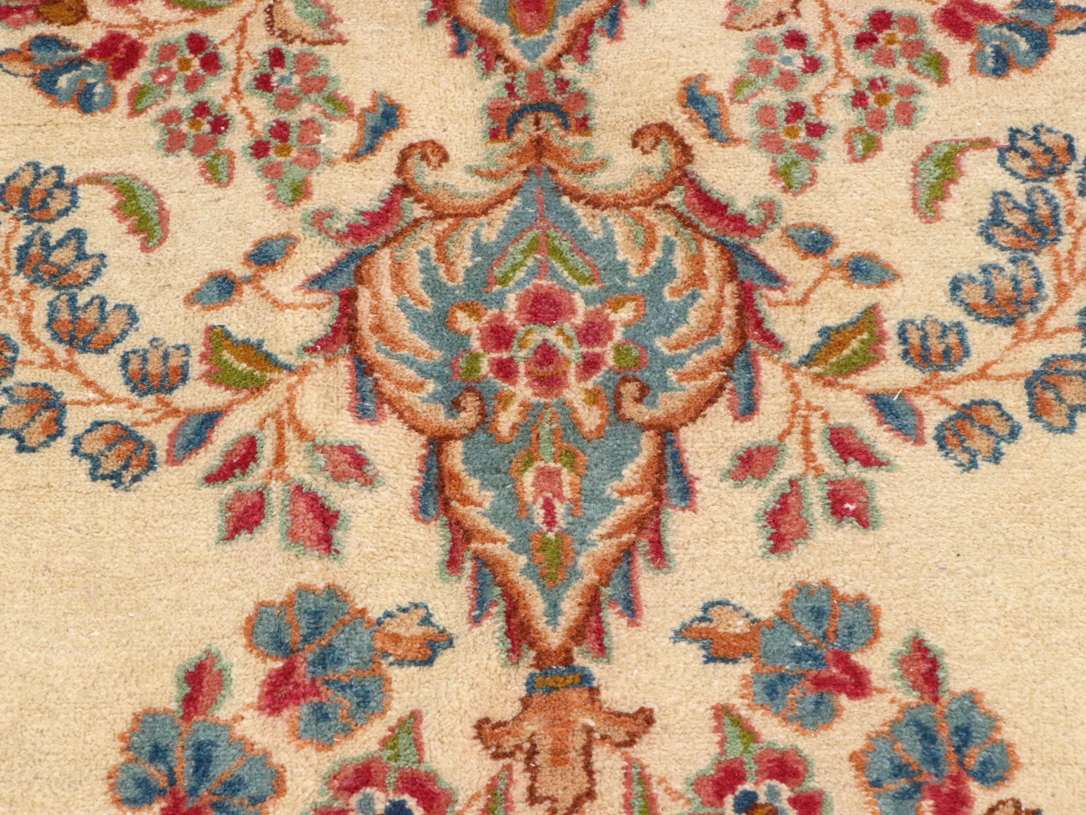 10'4 x 18'2 Hand-Knotted Persian Kerman Room-Sized Rug