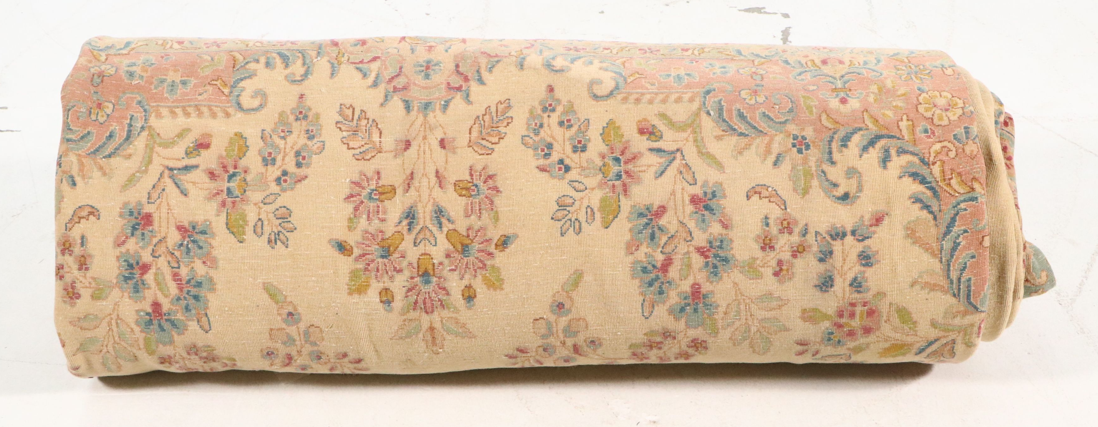 10'4 x 18'2 Hand-Knotted Persian Kerman Room-Sized Rug