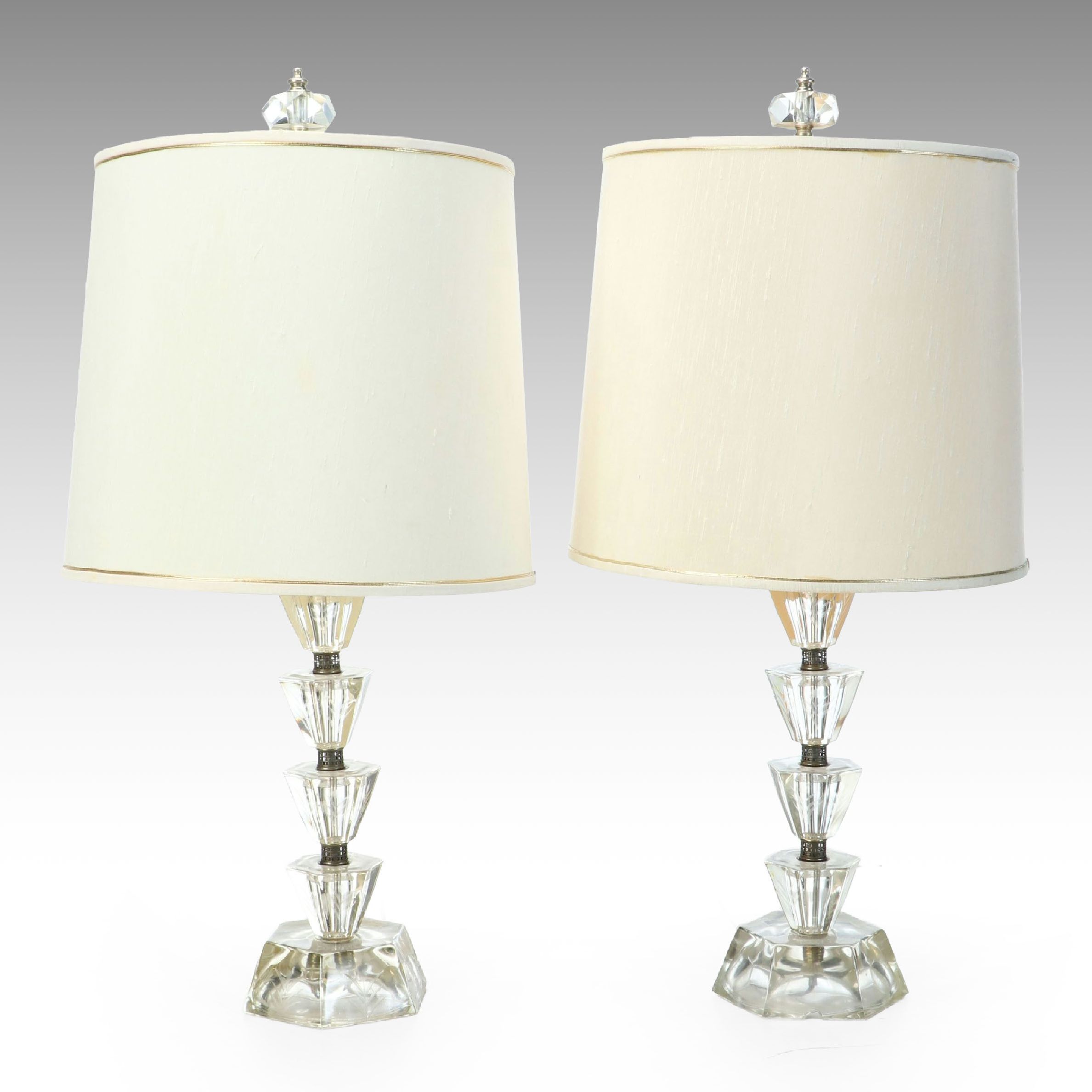 Stacked Acrylic Table Lamps, Mid to Late 20th Century
