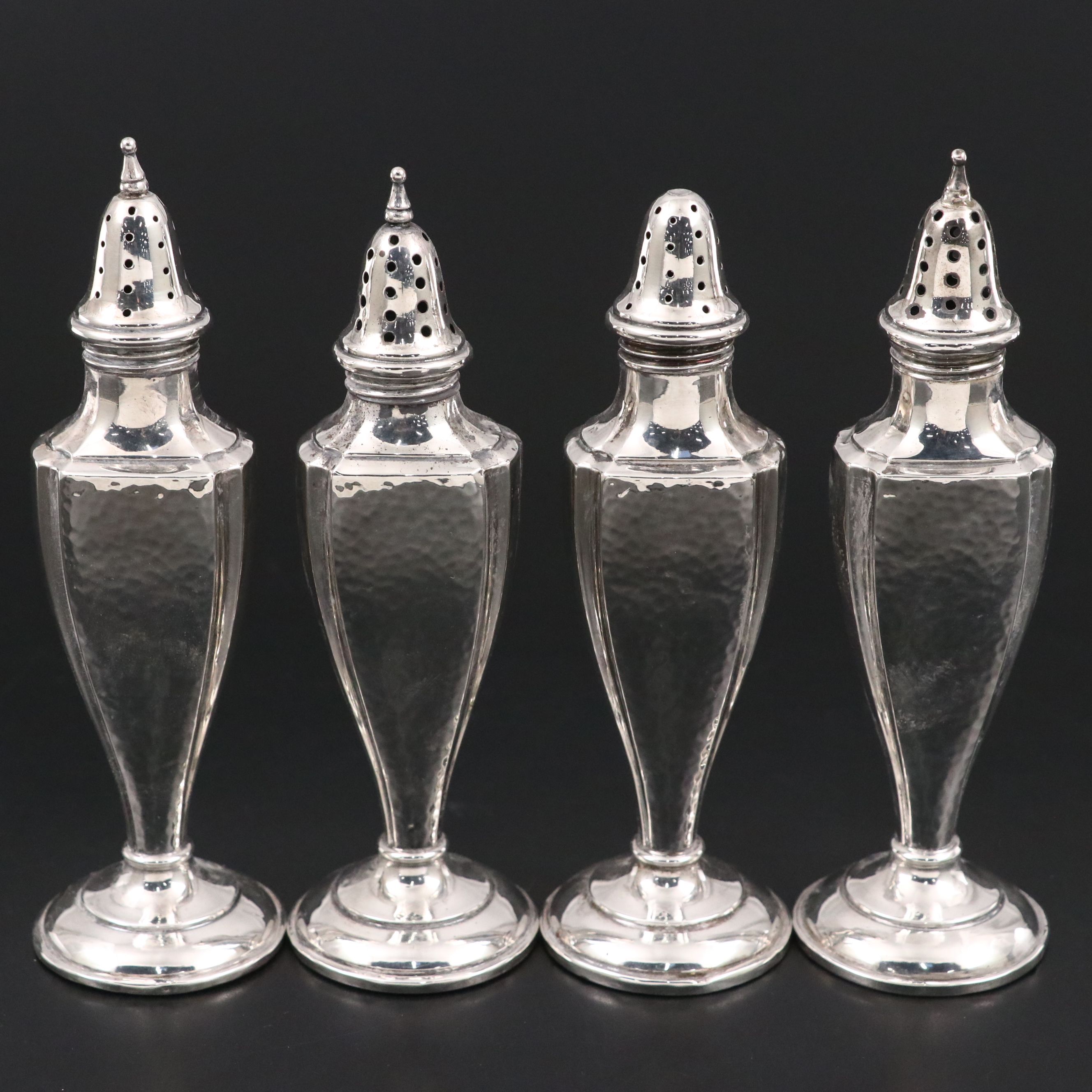 Dominick & Haff Sterling Silver Bowl with Webster Salt and Pepper Shakers