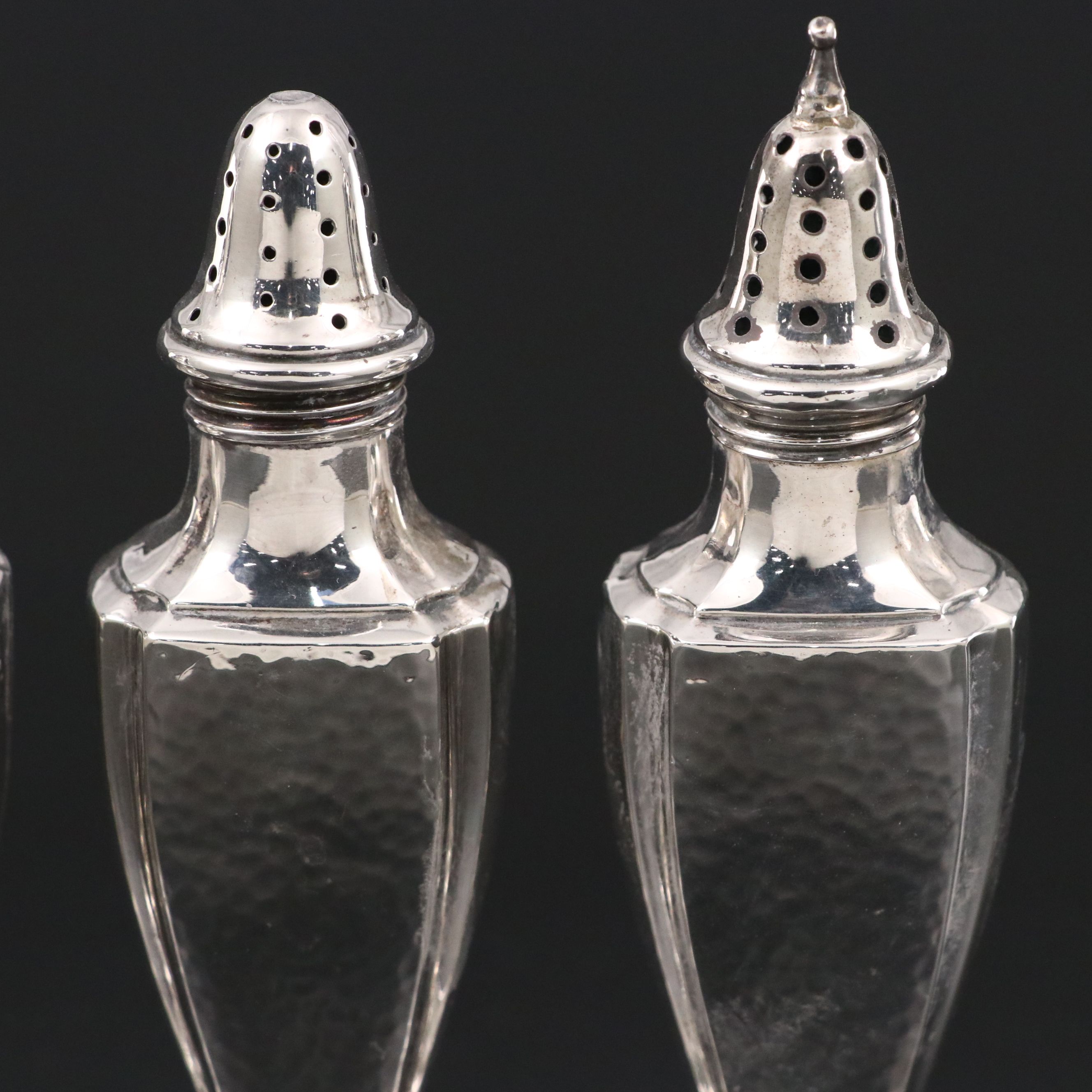 Dominick & Haff Sterling Silver Bowl with Webster Salt and Pepper Shakers