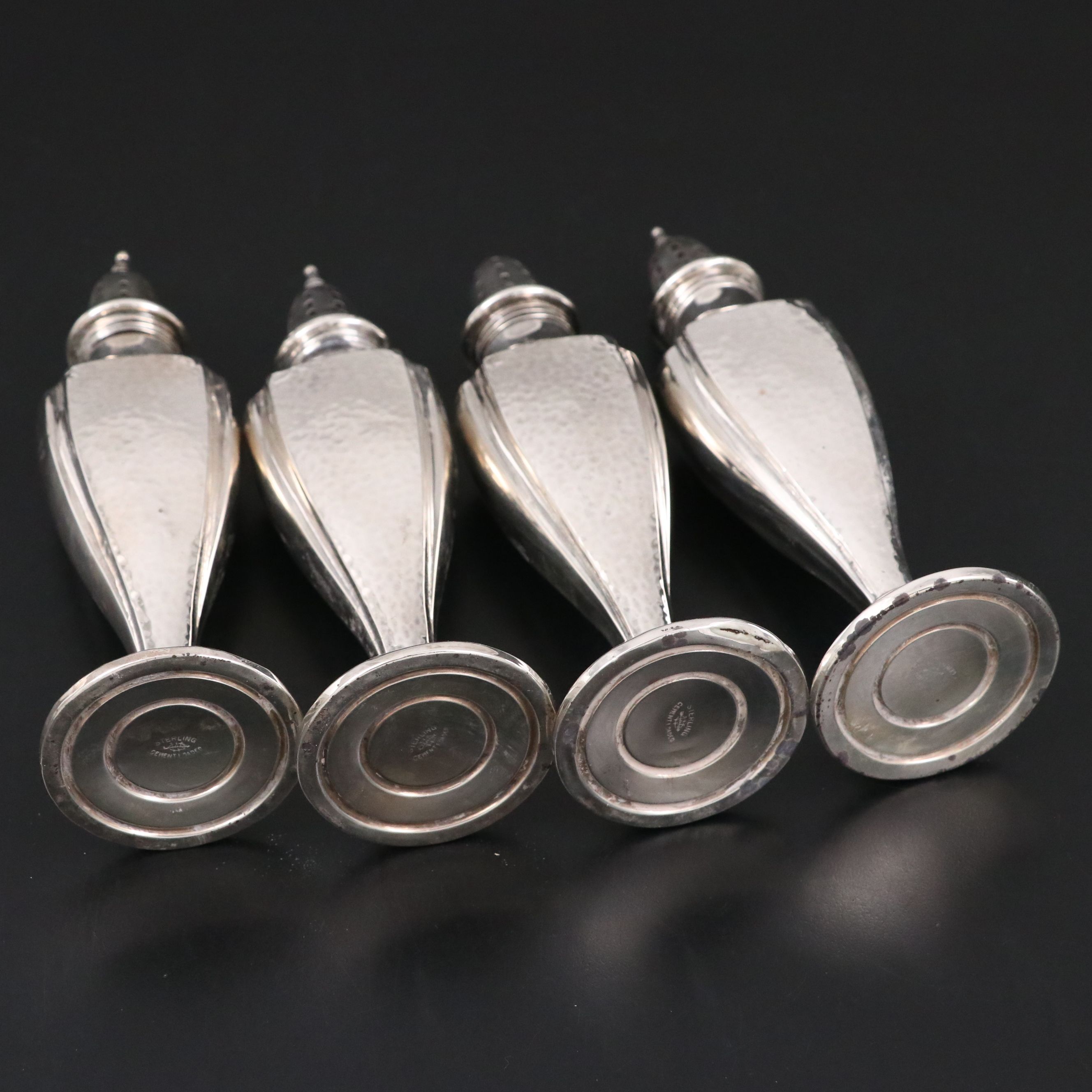 Dominick & Haff Sterling Silver Bowl with Webster Salt and Pepper Shakers