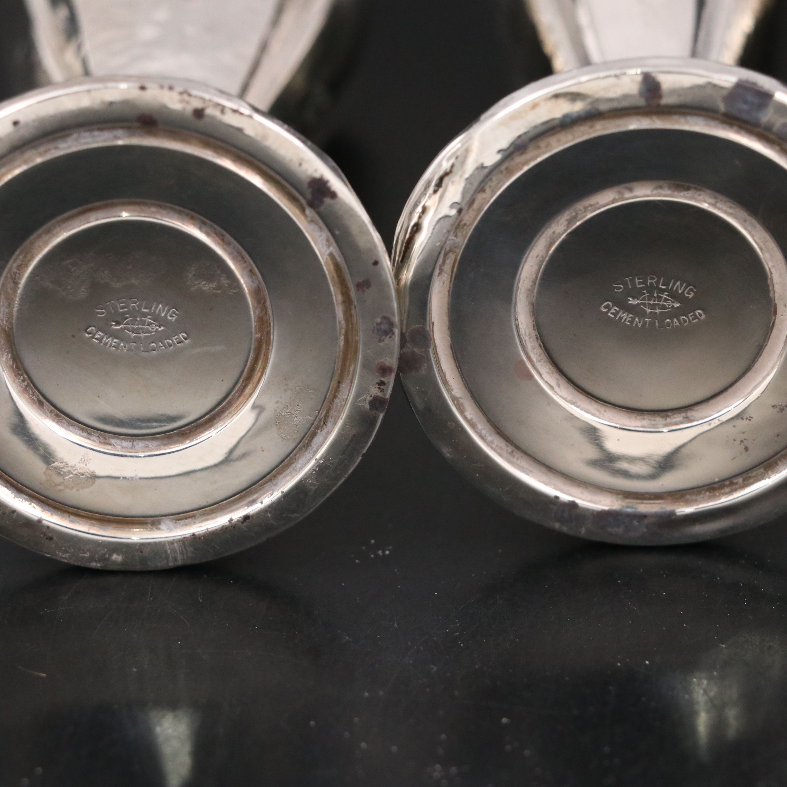 Dominick & Haff Sterling Silver Bowl with Webster Salt and Pepper Shakers