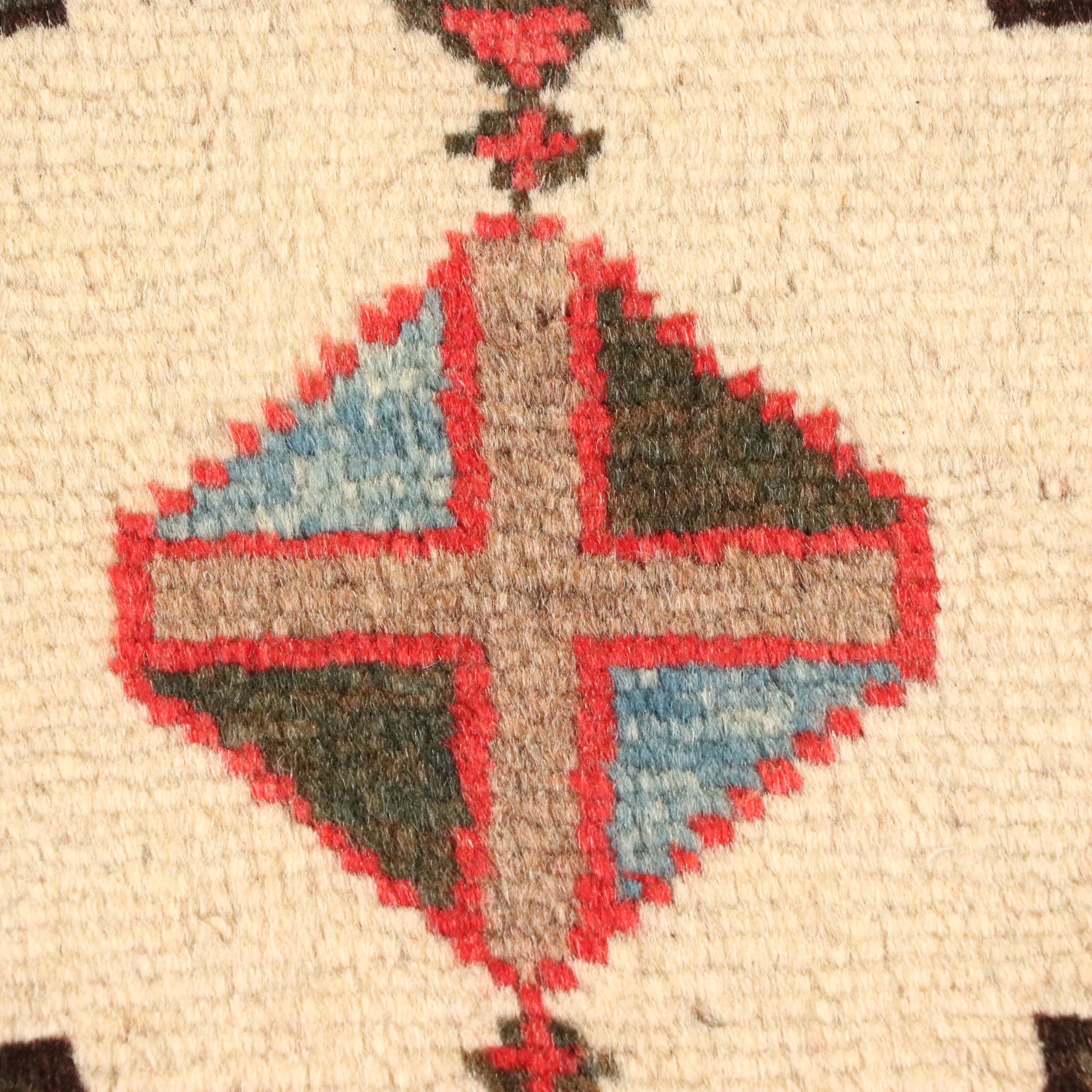 4' x 9'8 Hand-Knotted Persian Hamadan Long Rug