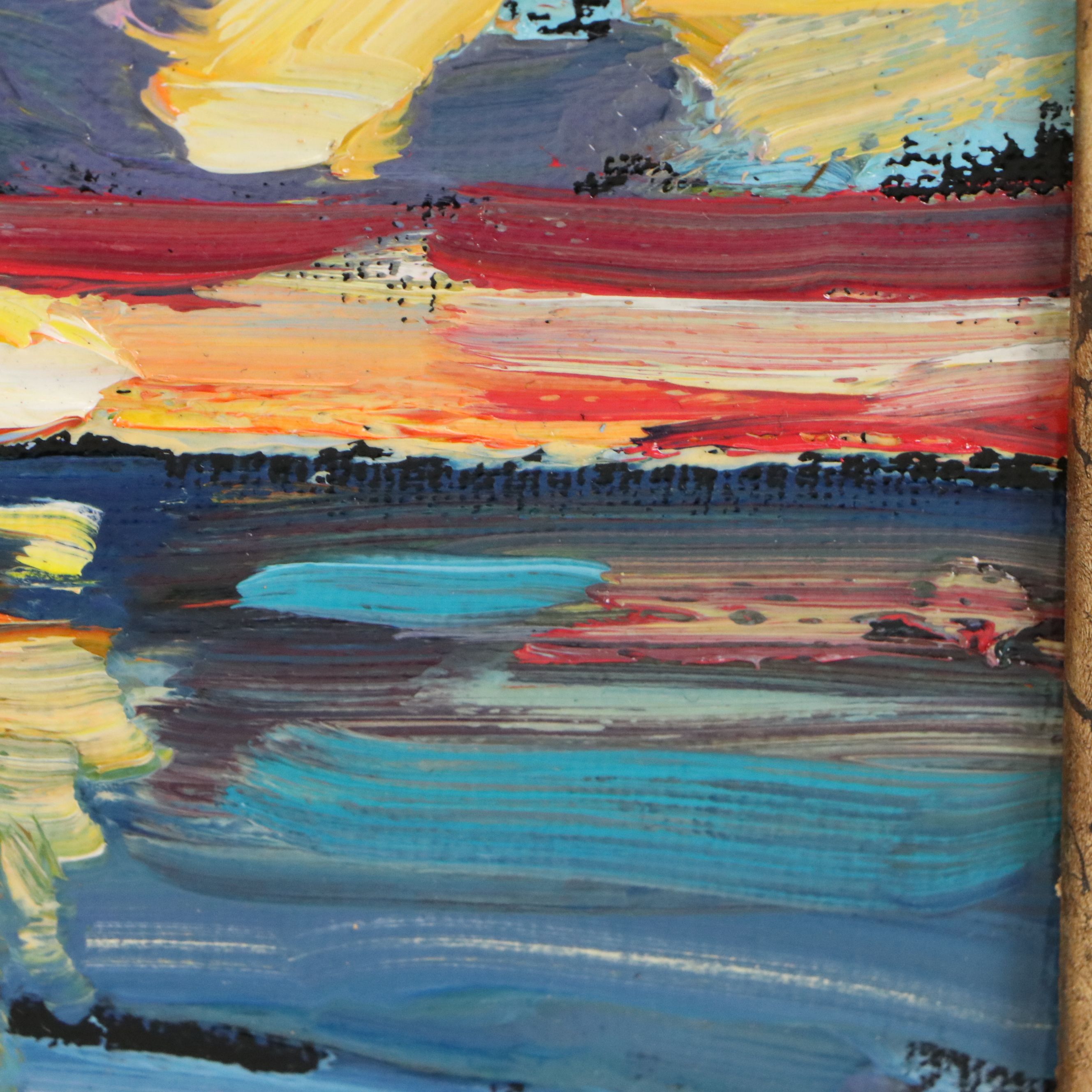 William Hawkins Oil Painting of Coastal Landscape at Sunset, 2026