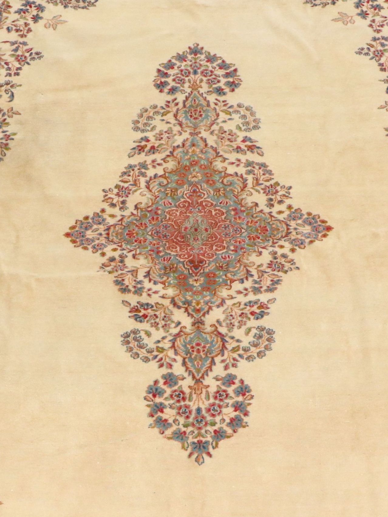 10'4 x 18'2 Hand-Knotted Persian Kerman Room-Sized Rug